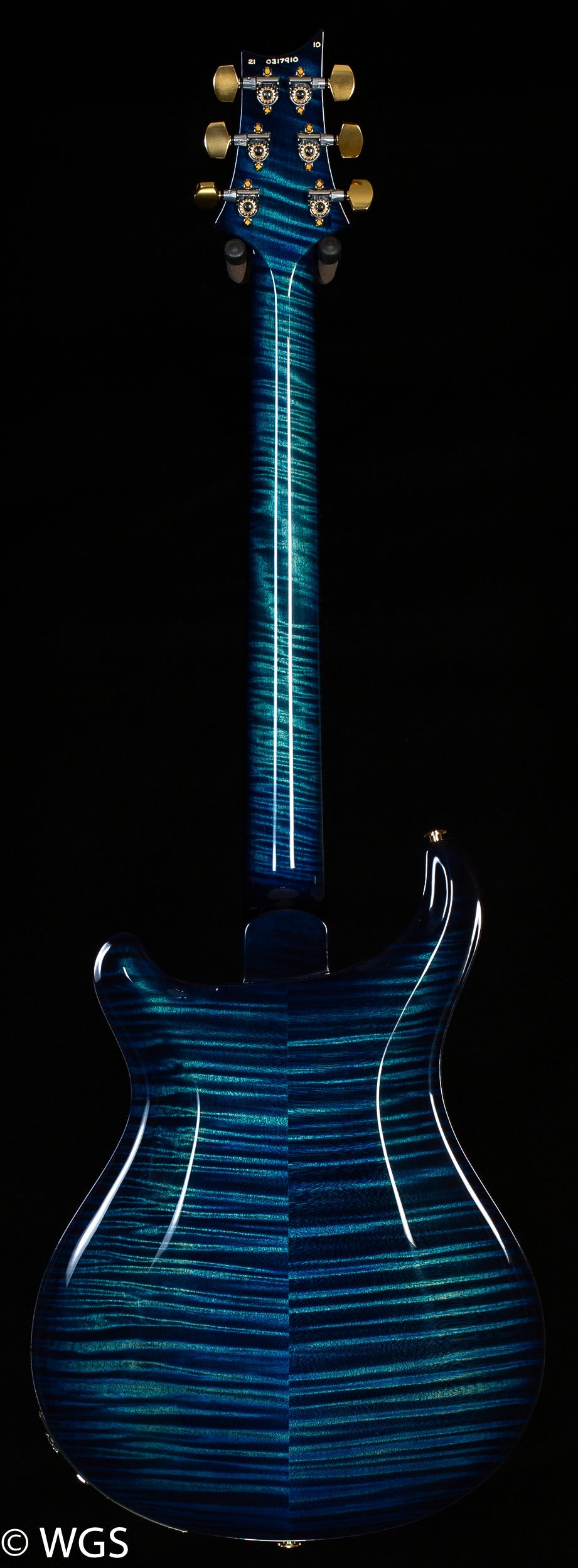 PRS Hollowbody II Piezo Wood Library Edition River Blue Smokeburst