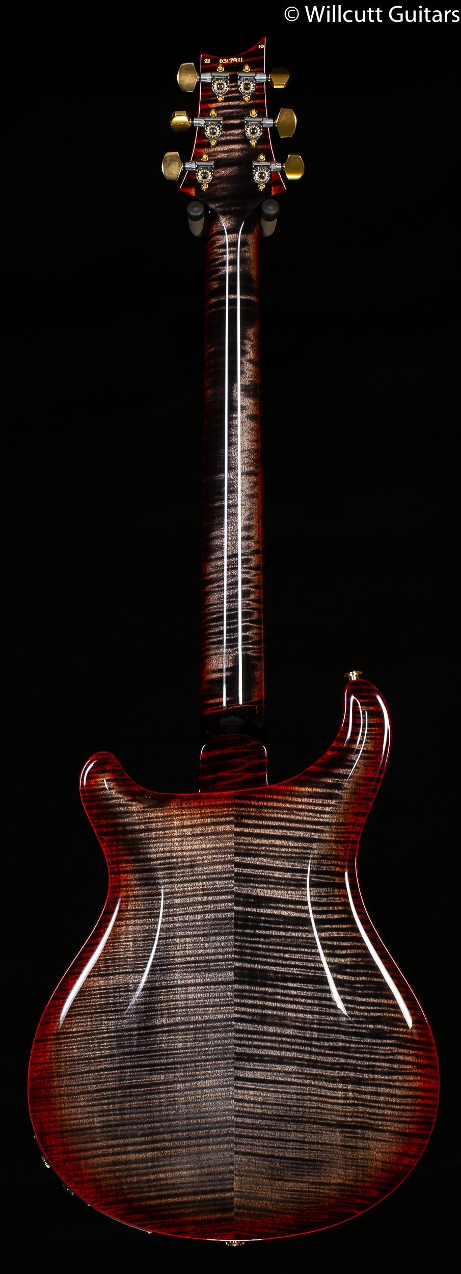 PRS Hollowbody II Piezo Wood Library Edition Charcoal Cherry Wrapburst