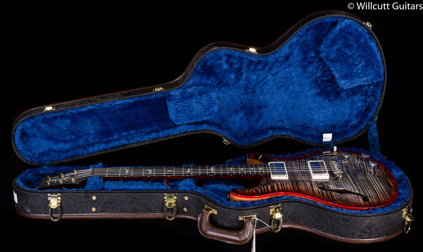 PRS Hollowbody II Piezo Wood Library Edition Charcoal Cherry Wrapburst