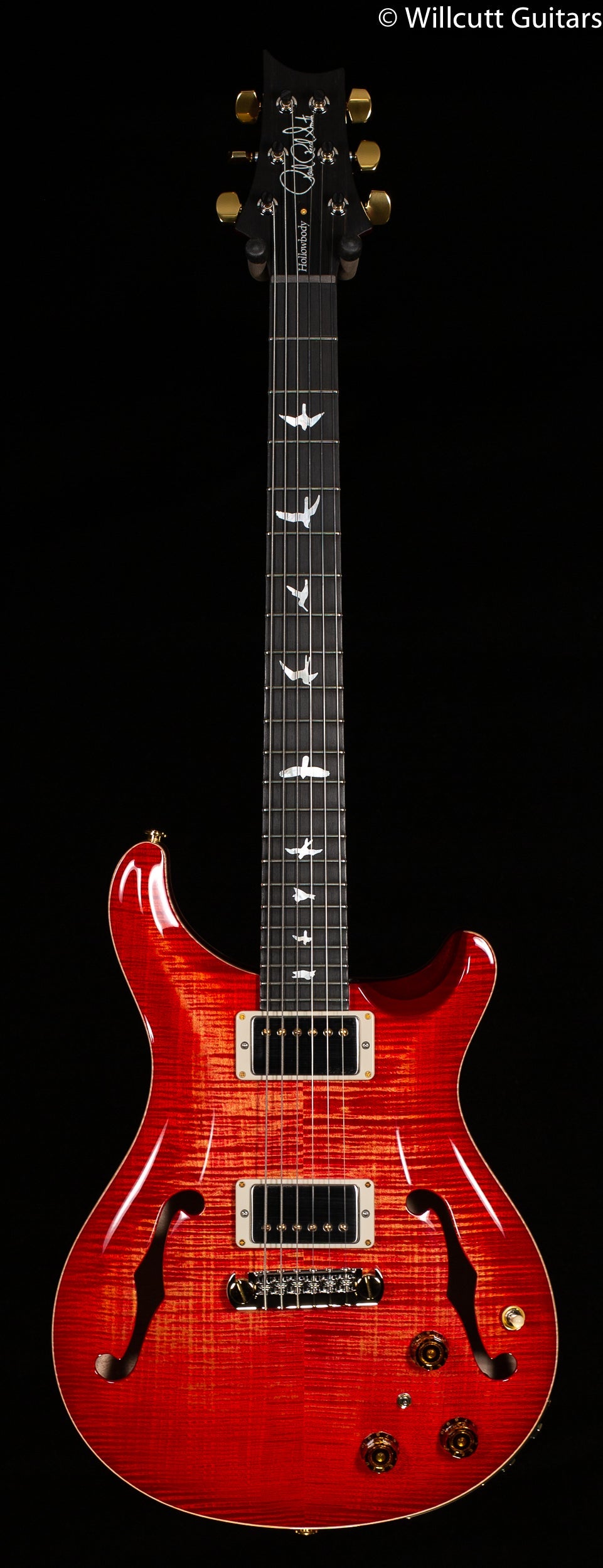 PRS Hollowbody II Piezo Wood Library Edition Blood Orange