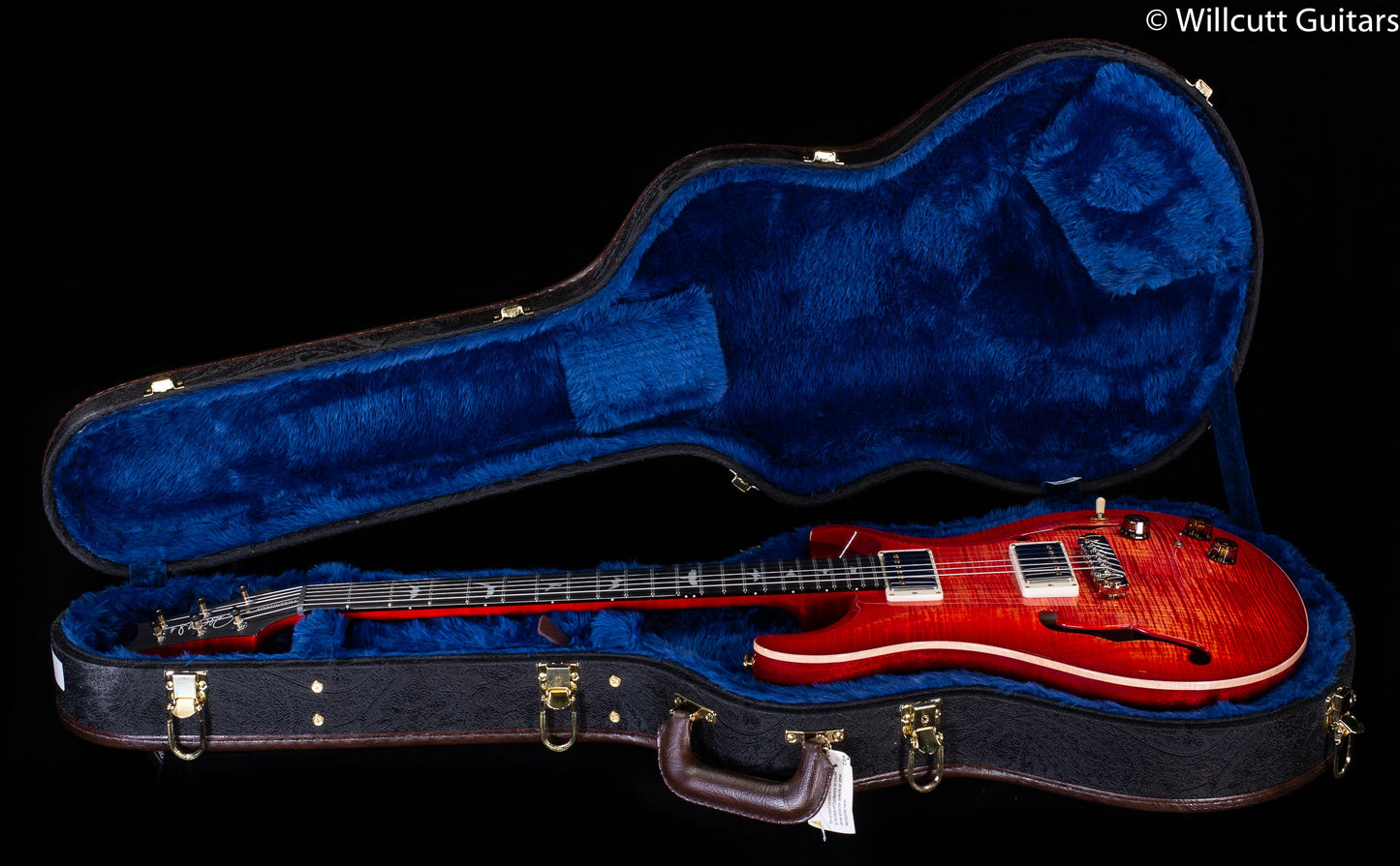 PRS Hollowbody II Piezo Wood Library Edition Blood Orange