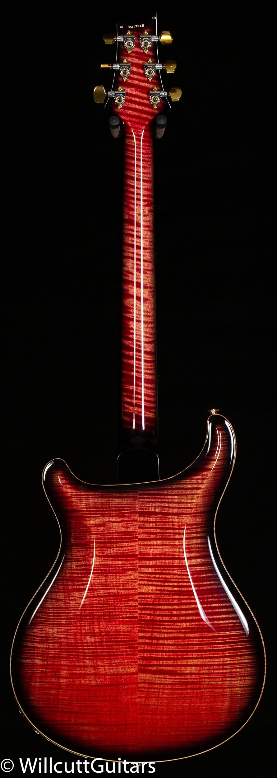 PRS Hollowbody II Piezo Wood Library Edition Blood Orange Smokeburst