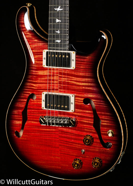 PRS Hollowbody II Piezo Wood Library Edition Blood Orange Smokeburst