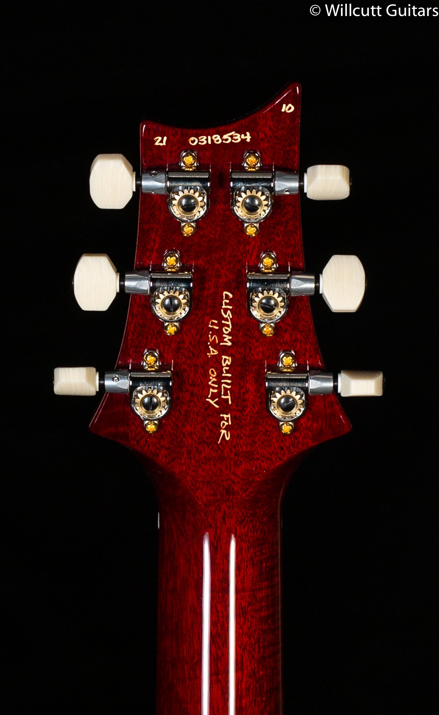 PRS DGT Wood Library Edition Fire Red Burst Brazilian Fretboard