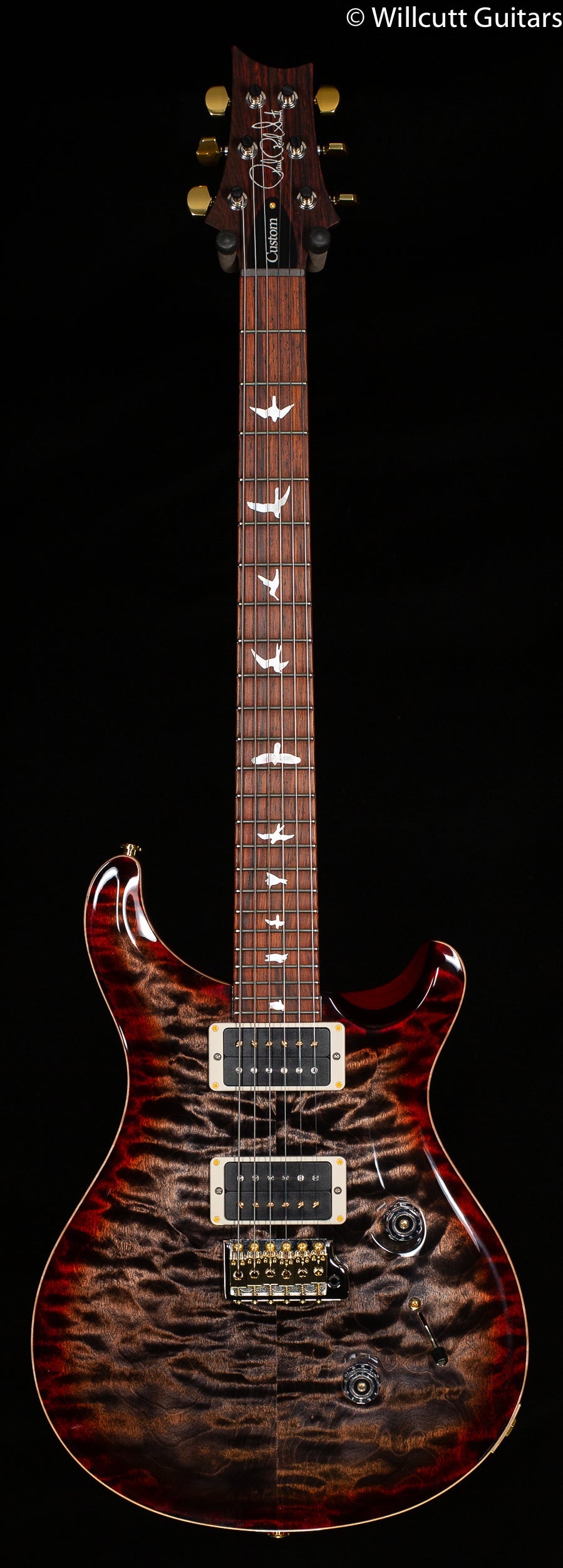 PRS Custom 24 Wood Library Edition Charcoal Cherry Burst Roasted Maple
