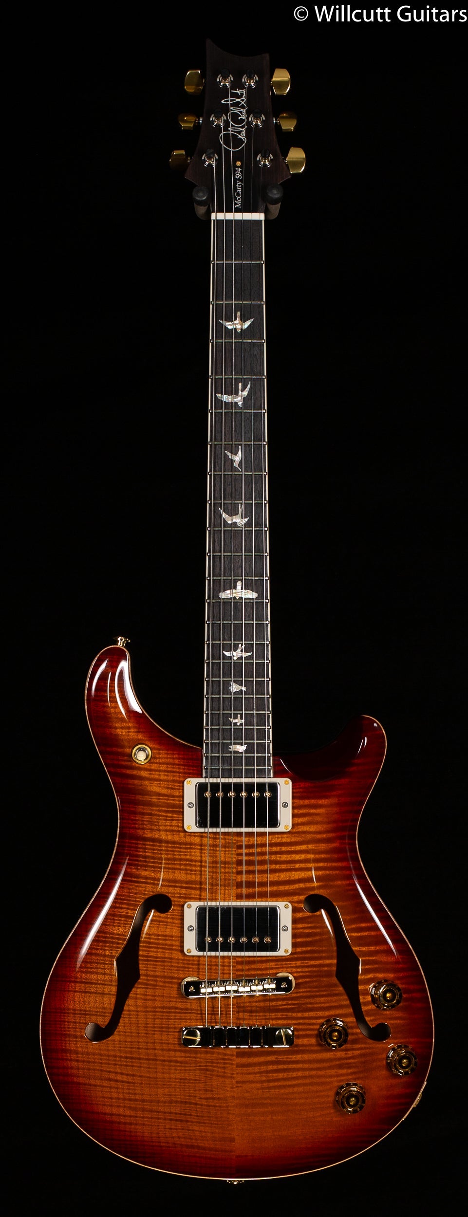 PRS McCarty 594 Hollowbody II Dark Cherry Sunburst 10 Top