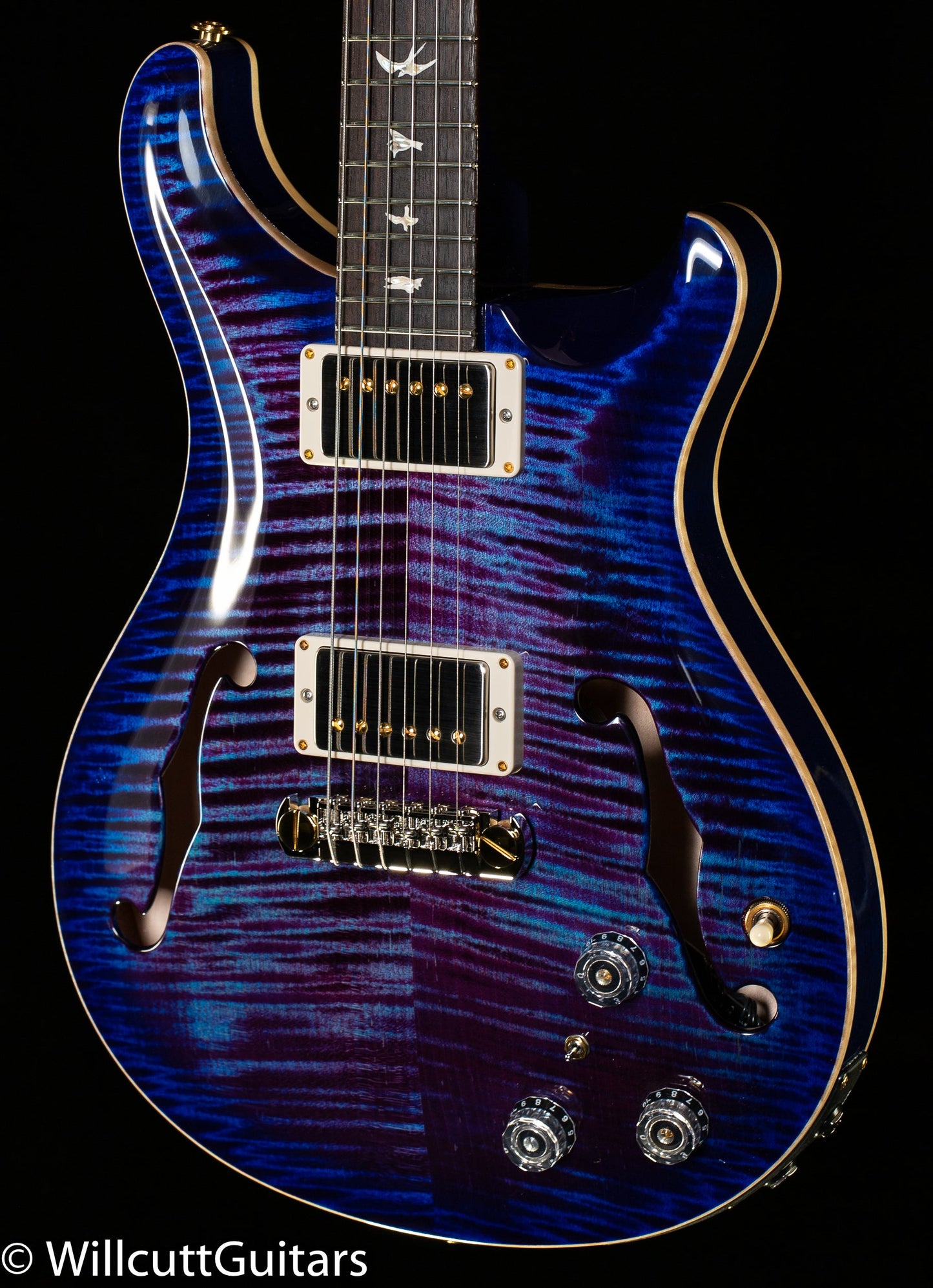 PRS Hollowbody II Piezo Violet Blue Burst 10 Top