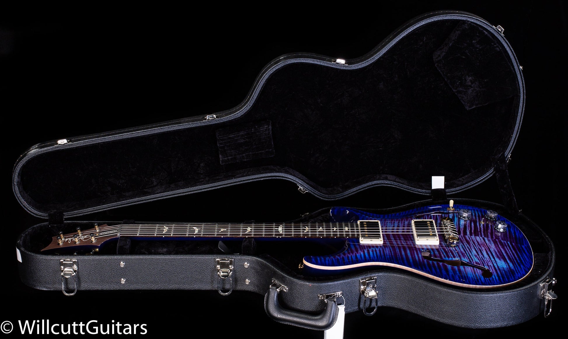 PRS Hollowbody II Piezo Violet Blue Burst 10 Top