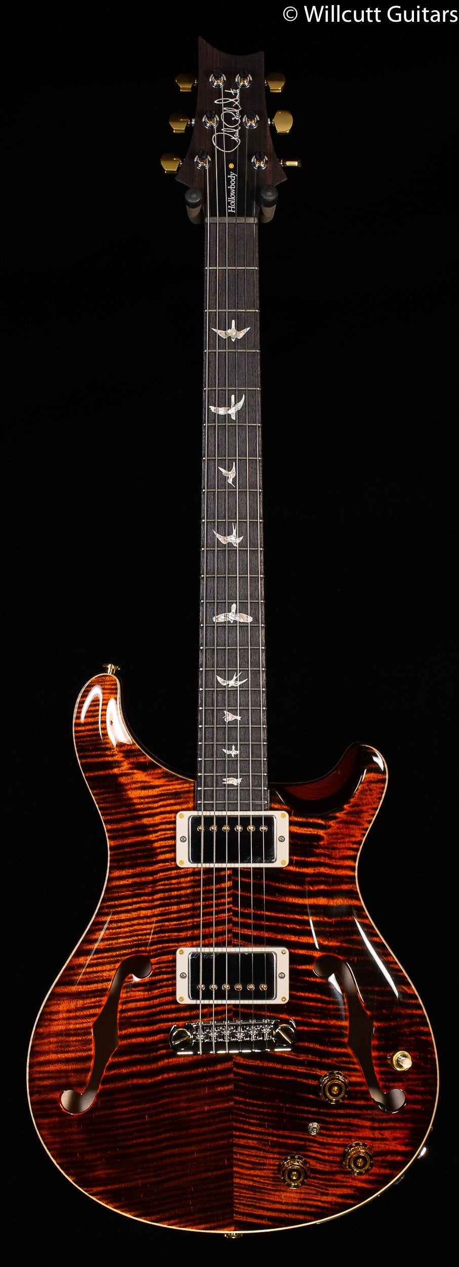 PRS Hollowbody II Piezo Orange Tiger 10 Top
