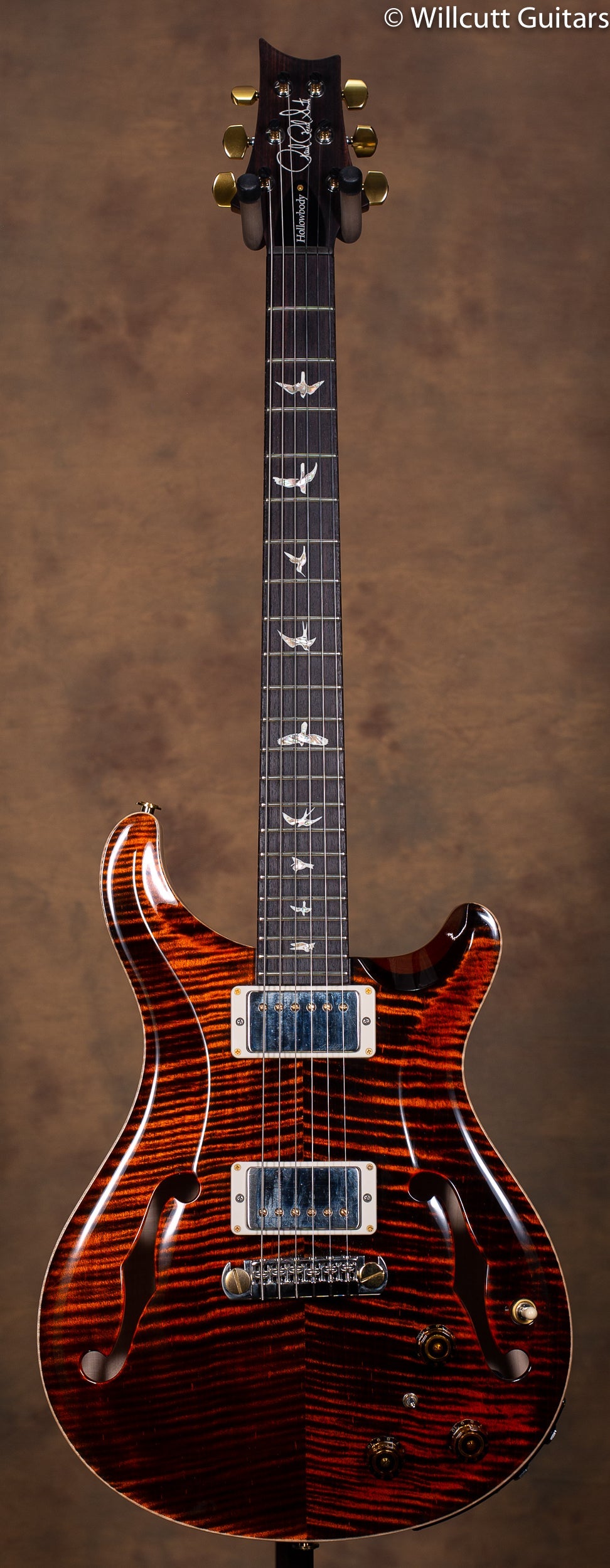 PRS Hollowbody II Piezo Orange Tiger 10 Top USED