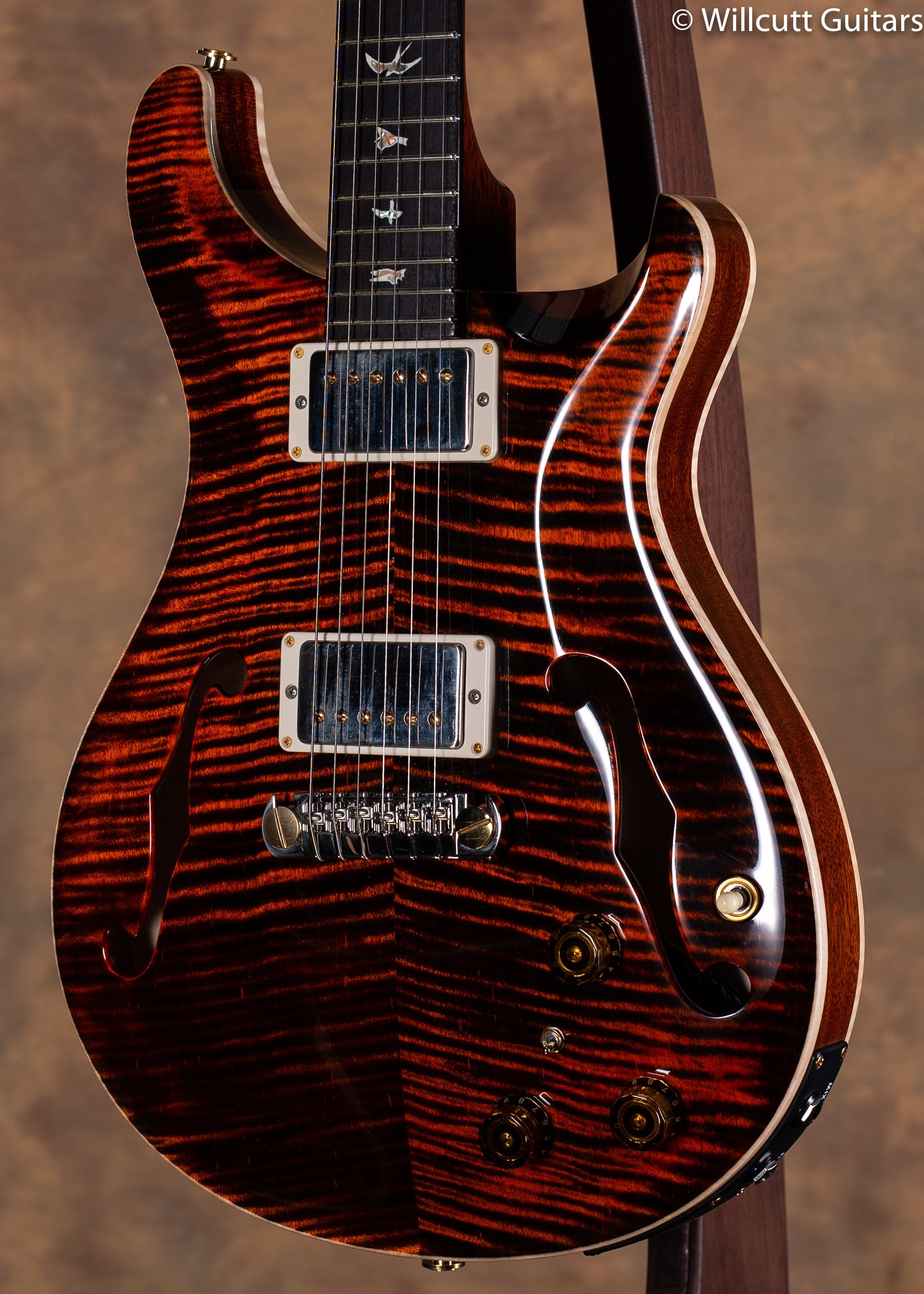 PRS Hollowbody II Piezo Orange Tiger 10 Top USED