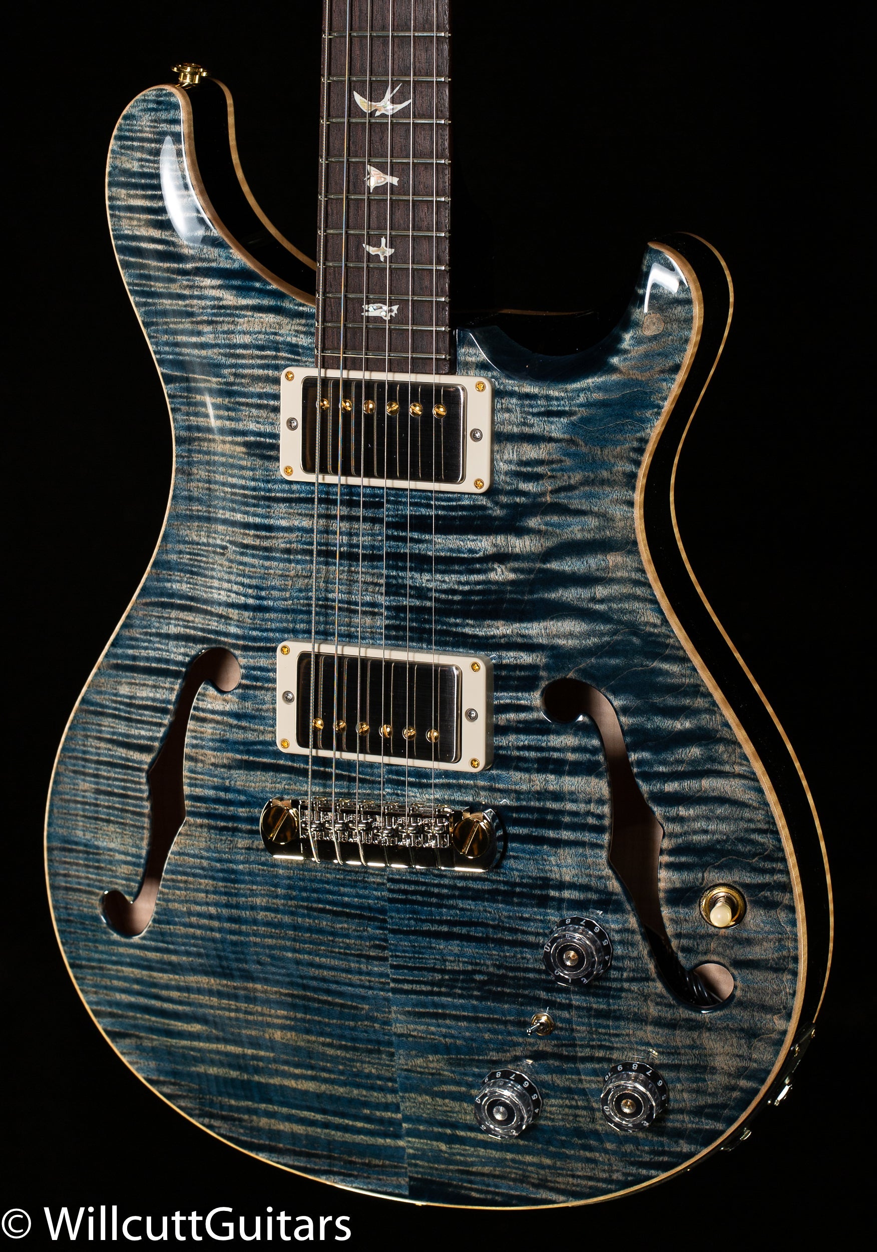 PRS Hollowbody II Piezo Faded Whale Blue 10 Top