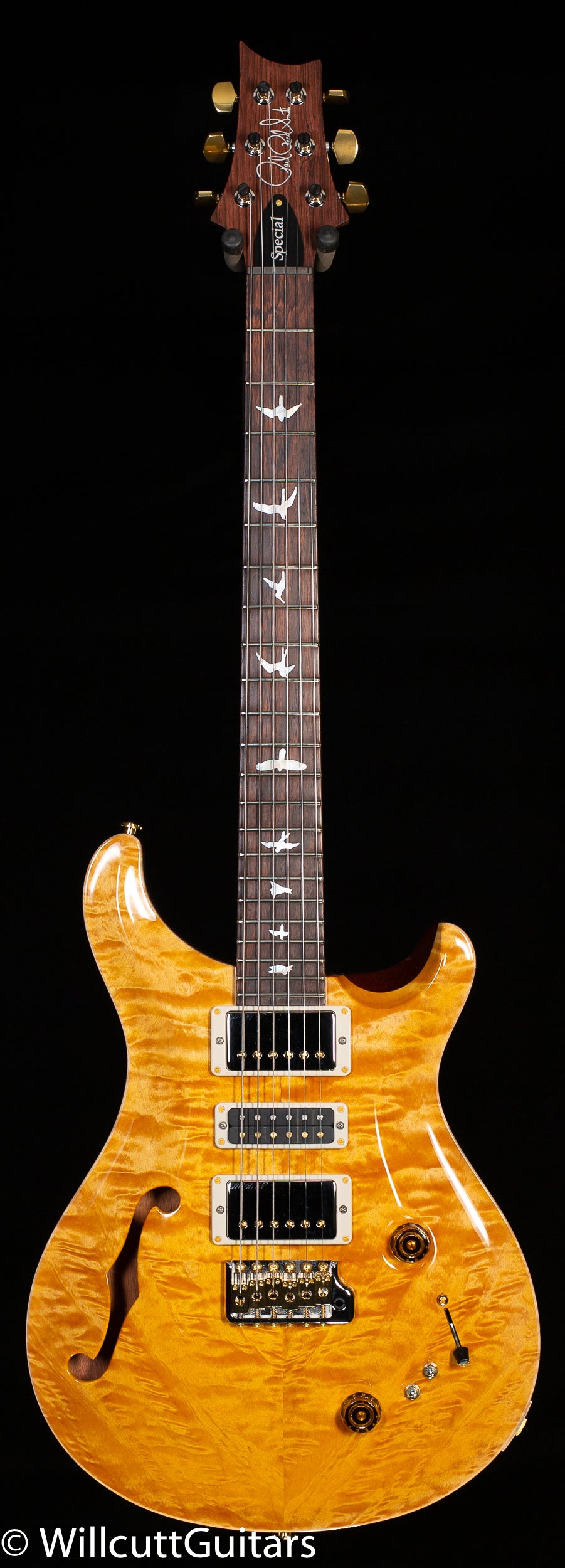 PRS Wood Library Special Semi-hollow Honey Quilt Maple 10 Top