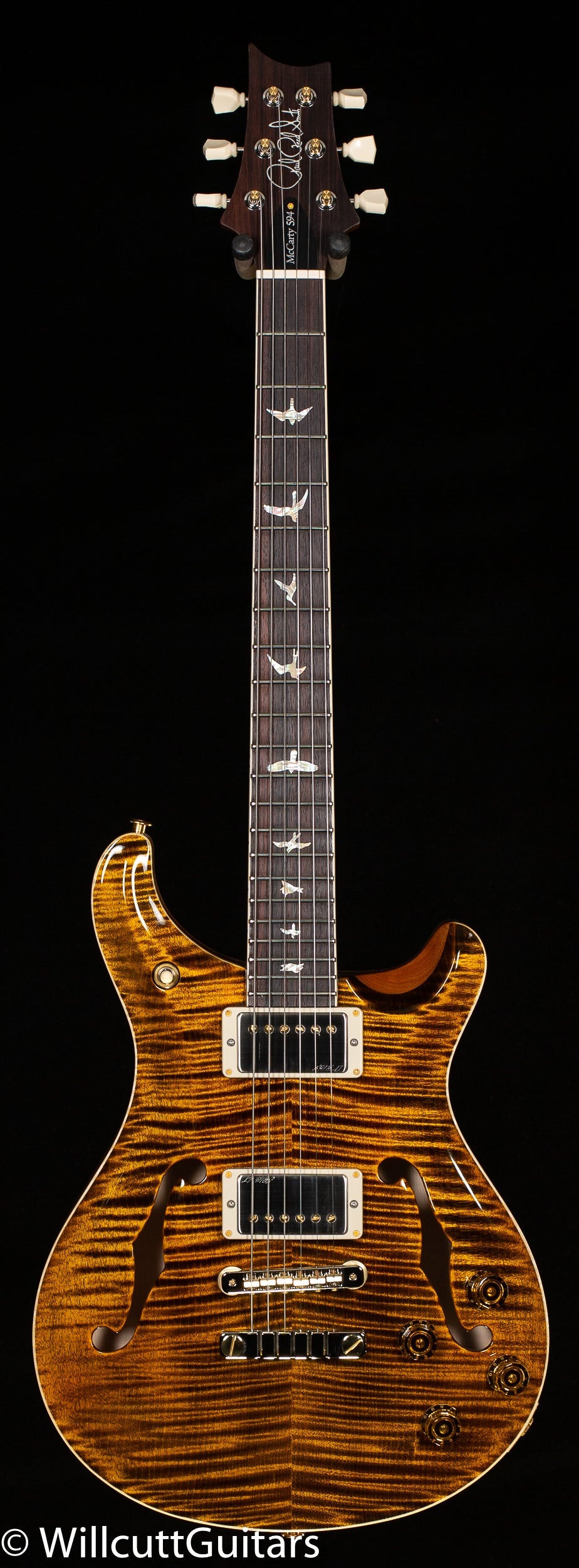 PRS McCarty 594 Hollowbody II Yellow Tiger 10 Top