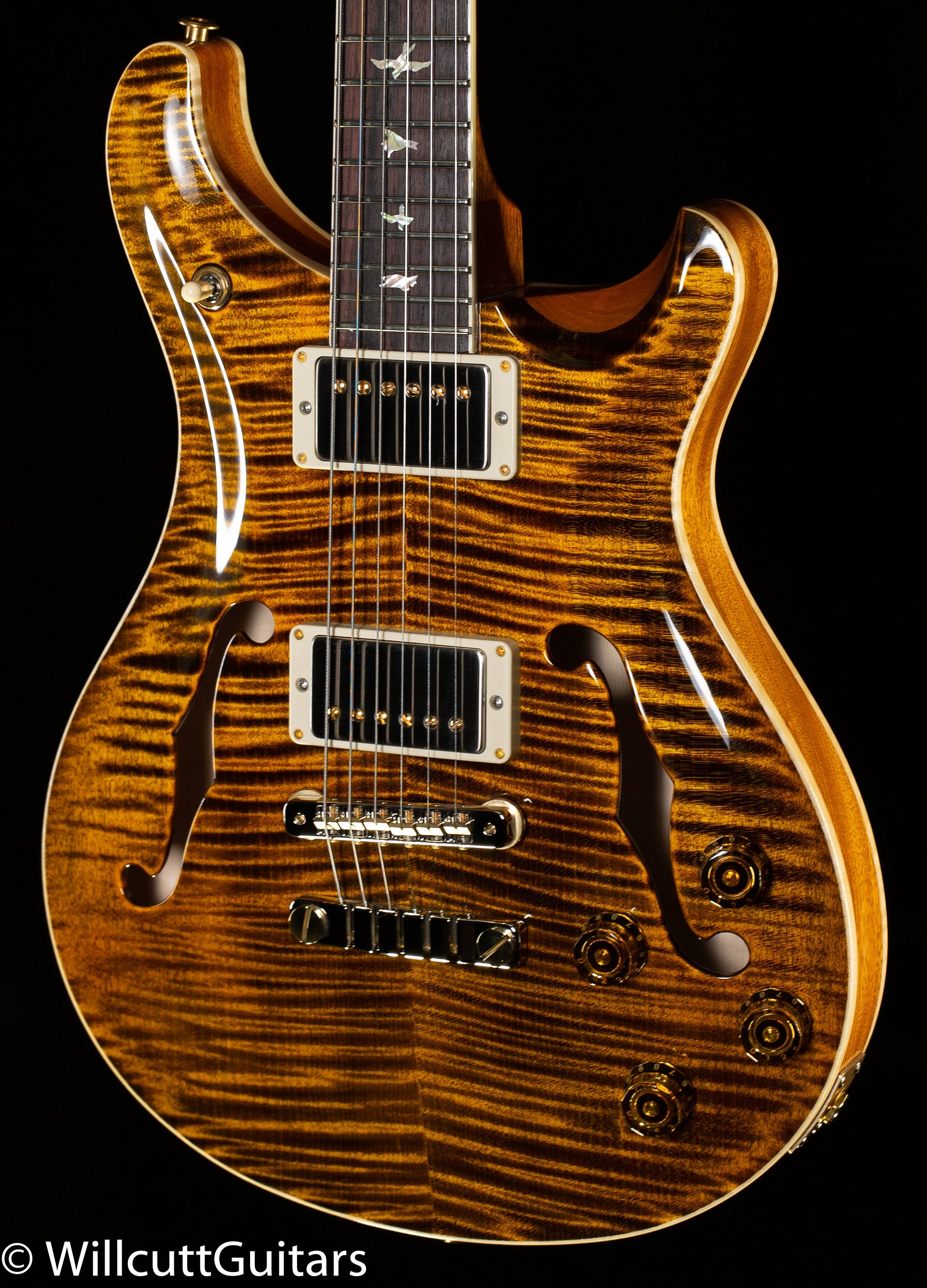 PRS McCarty 594 Hollowbody II Yellow Tiger 10 Top