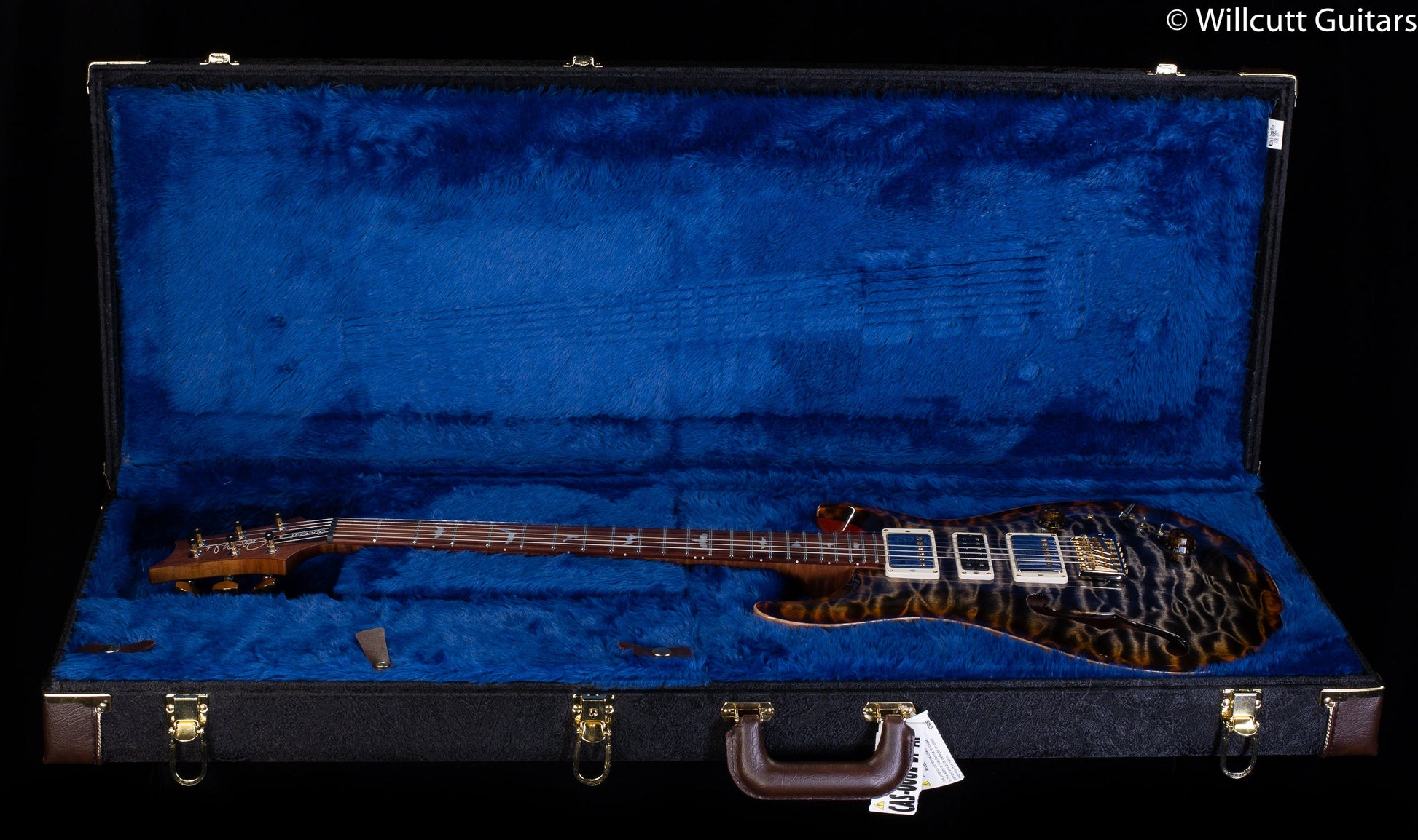 PRS Wood Library Special Semi-Hollow Burnt Maple Leaf Quilt Maple 10 Top
