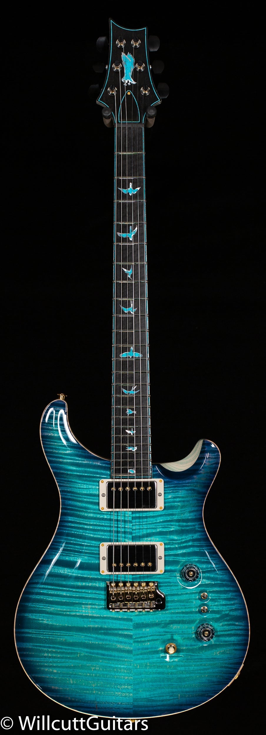 PRS Private Stock #9456 Custom 24-08 Faded Turquoise Smoke Burst