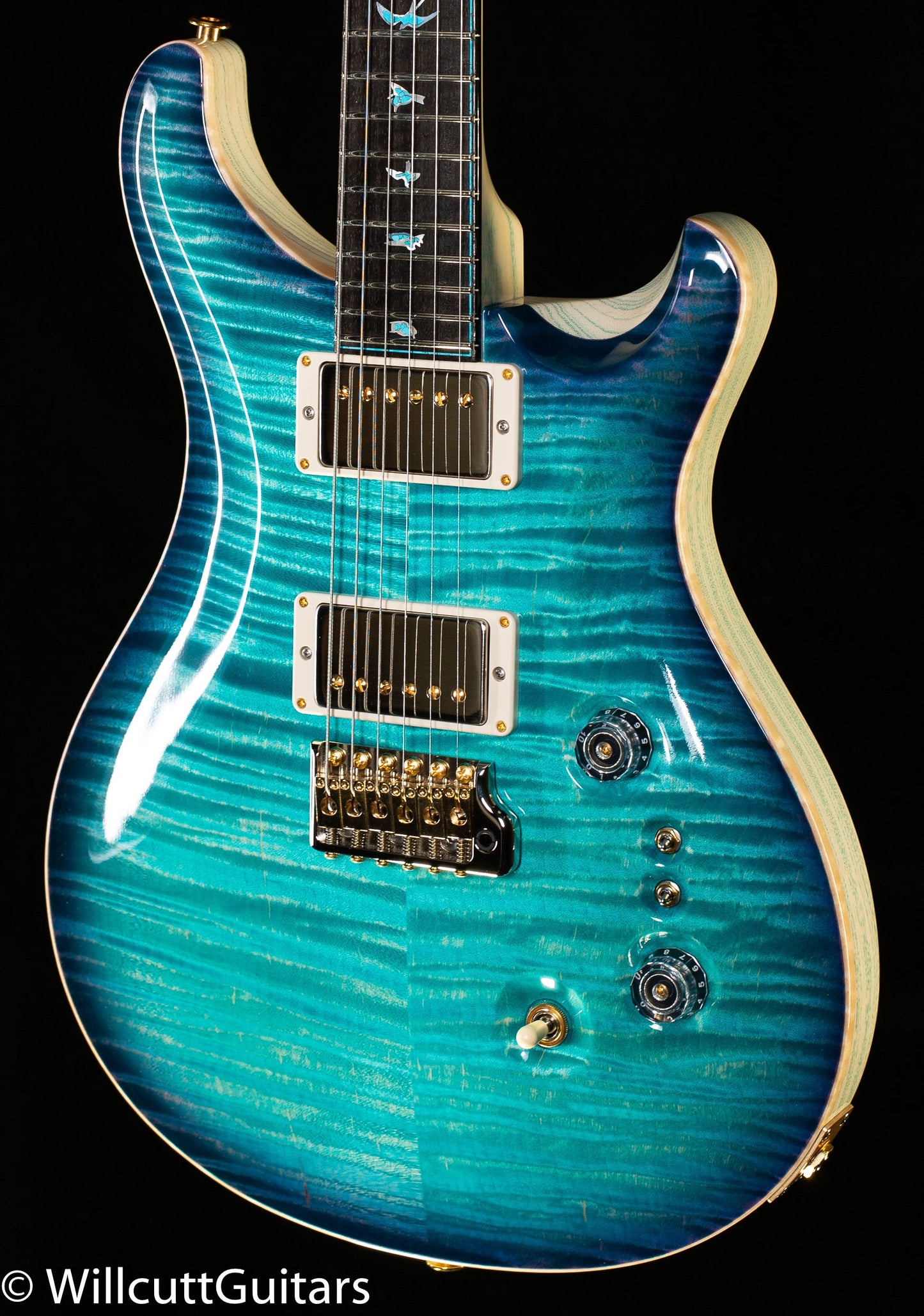 PRS Private Stock #9456 Custom 24-08 Faded Turquoise Smoke Burst