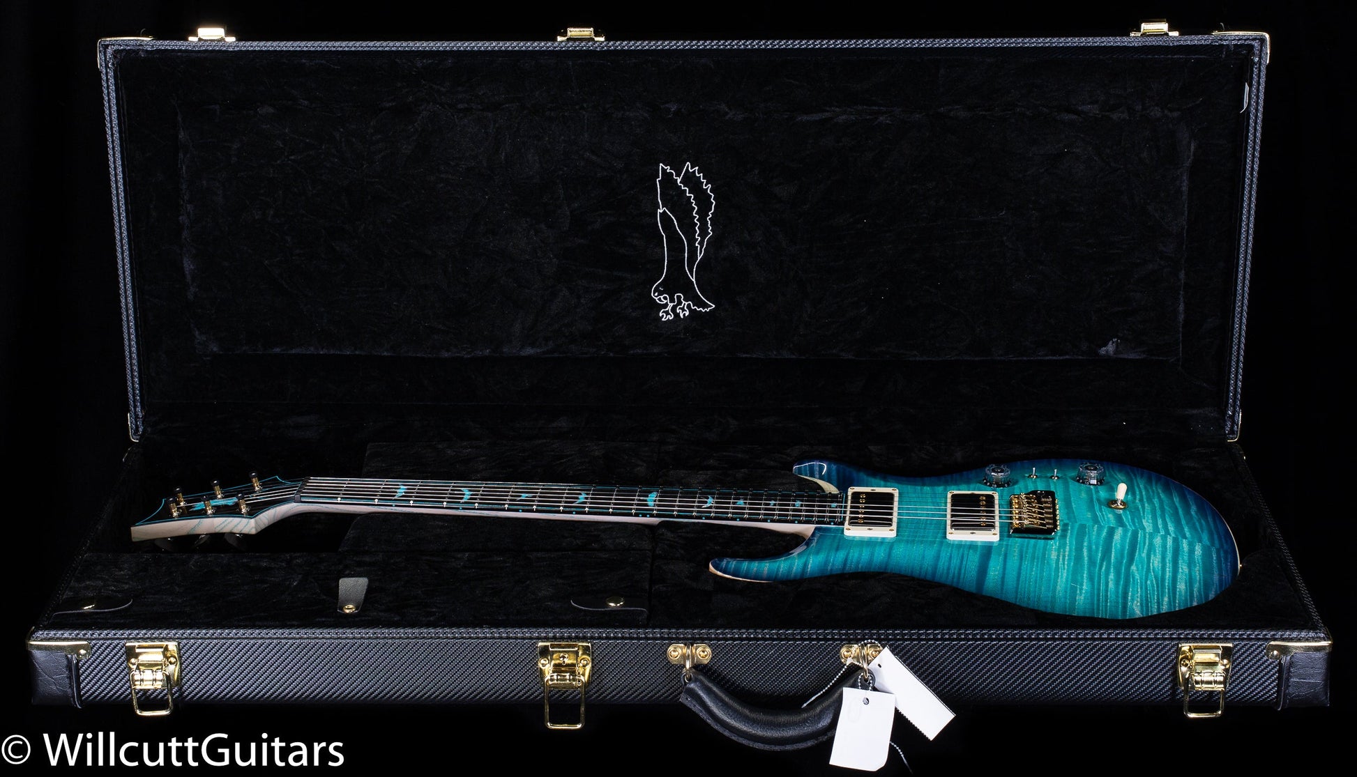 PRS Private Stock #9456 Custom 24-08 Faded Turquoise Smoke Burst