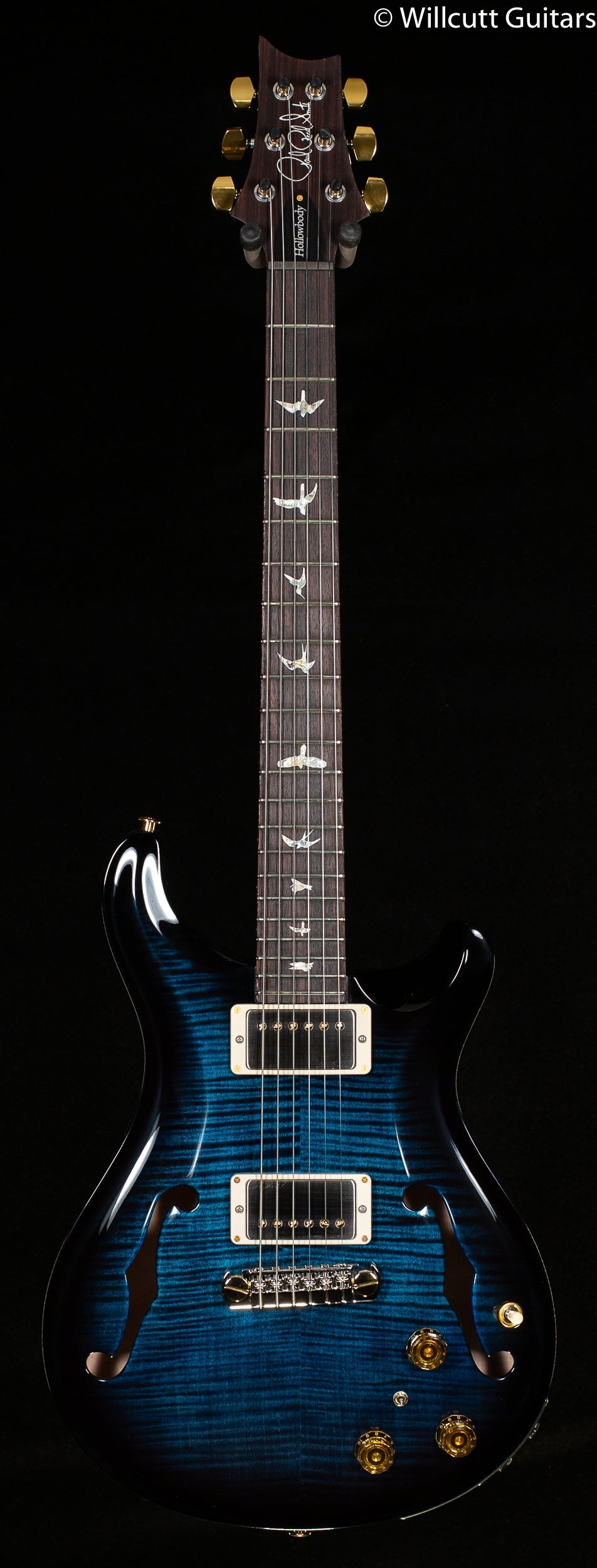 PRS Hollowbody II Piezo Custom Color Whale Blue Smokeburst 10 Top