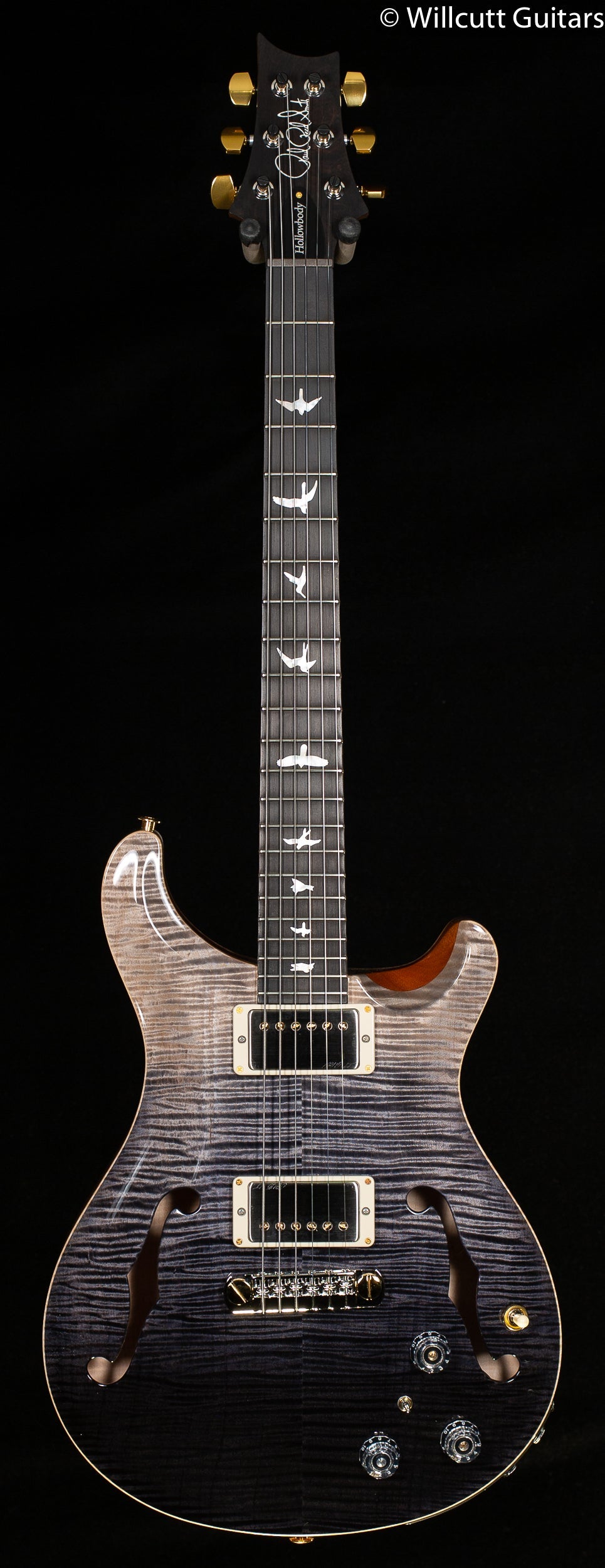 PRS Hollowbody II Piezo Wood Library Edition Grey Black Fade (768)