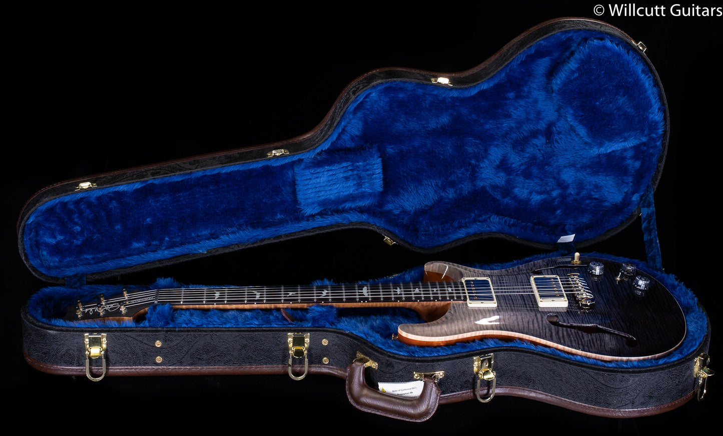 PRS Hollowbody II Piezo Wood Library Edition Grey Black Fade (768)