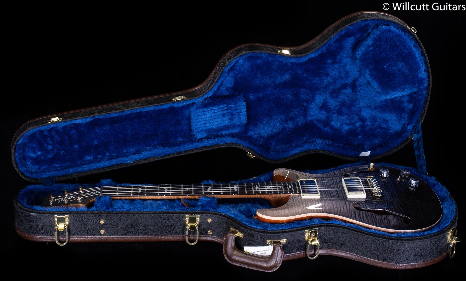 PRS Hollowbody II Piezo Wood Library Edition Grey Black Fade (768)