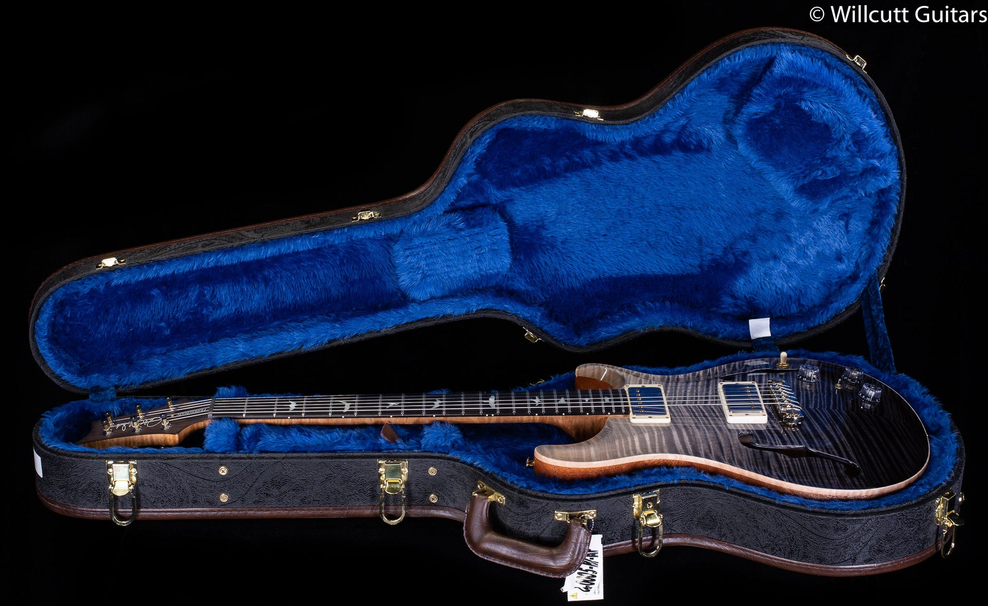 PRS Hollowbody II Piezo Wood Library Edition Grey Black Fade