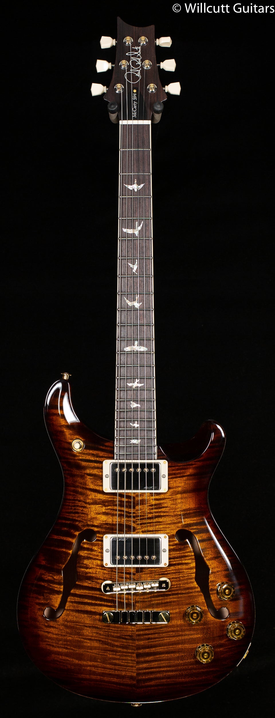 PRS McCarty 594 Hollowbody II Black Gold Burst 10 Top