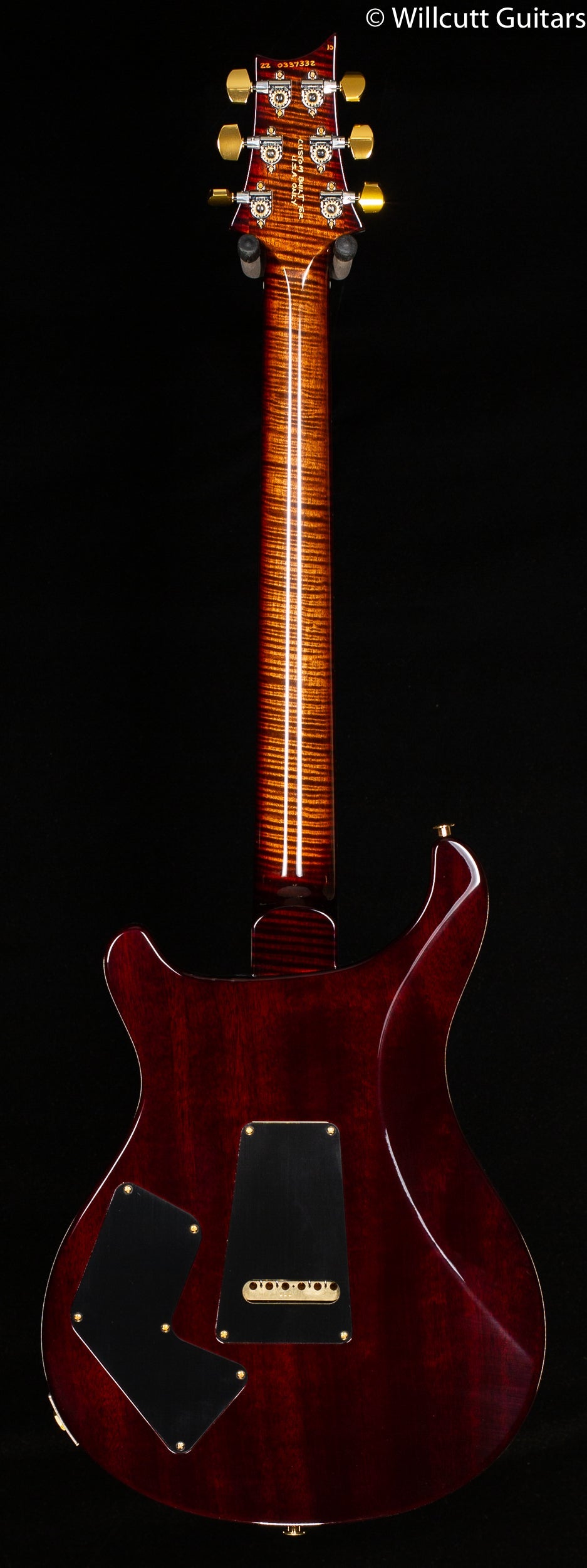 PRS Wood Library Modern Eagle V Custom Color Copperhead Wrap Burst Stained Flame Maple Neck