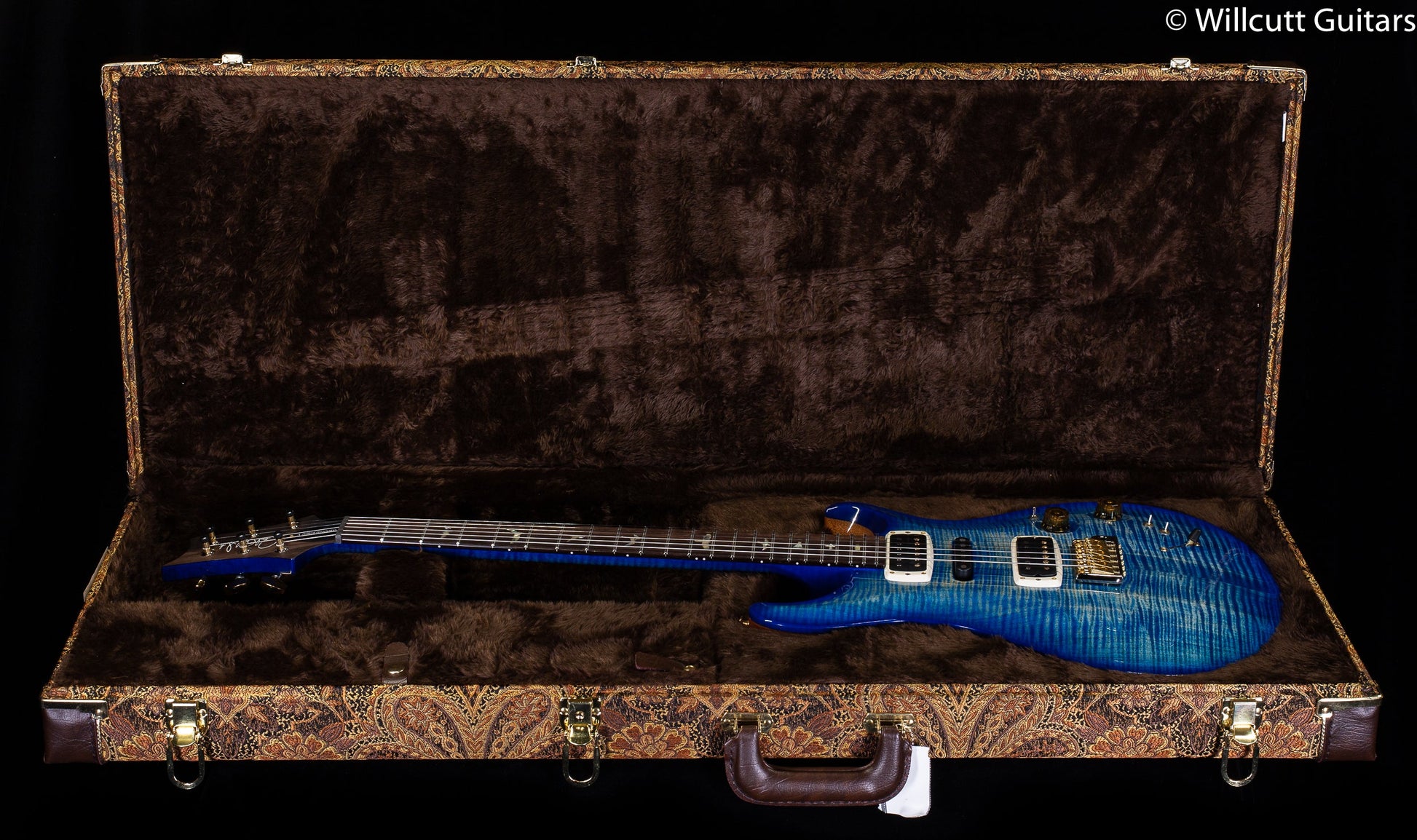 PRS Wood Library Modern Eagle V Faded Blue Burst