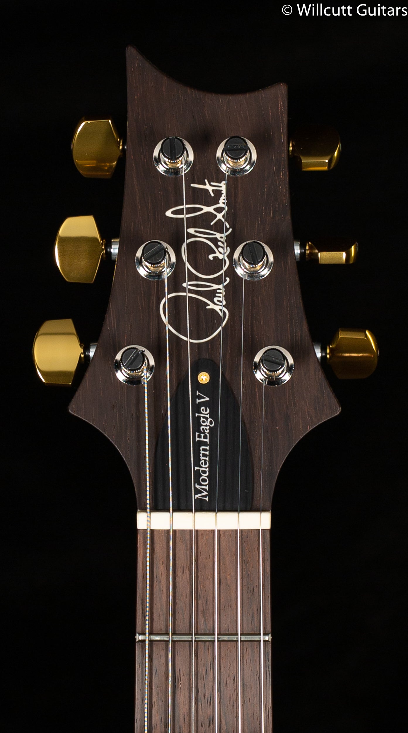 PRS Modern Eagle V Wood Library Edition Artist One-Piece Quilt Trampas Green