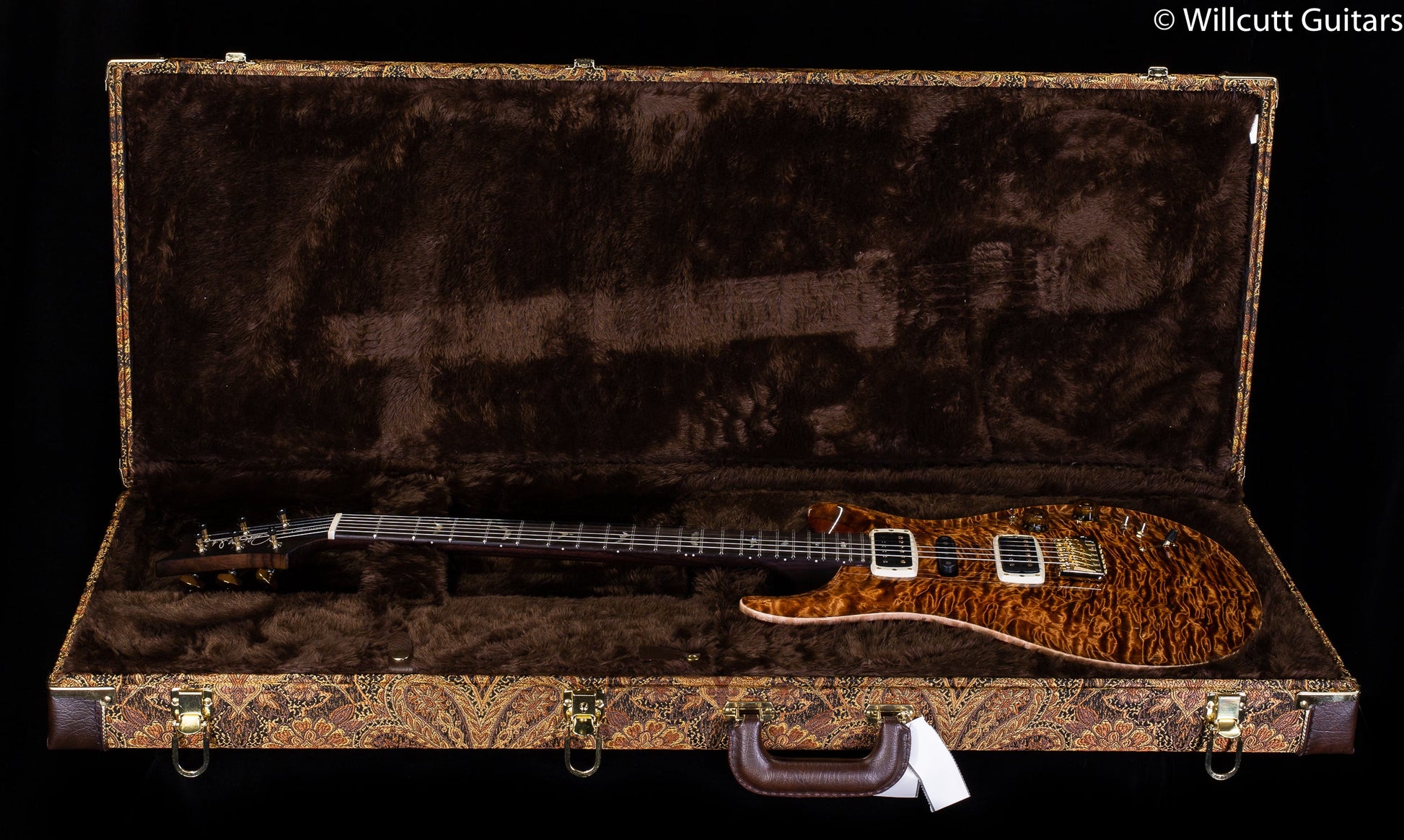 PRS Modern Eagle V Wood Library Edition Artist Quilt Copperhead