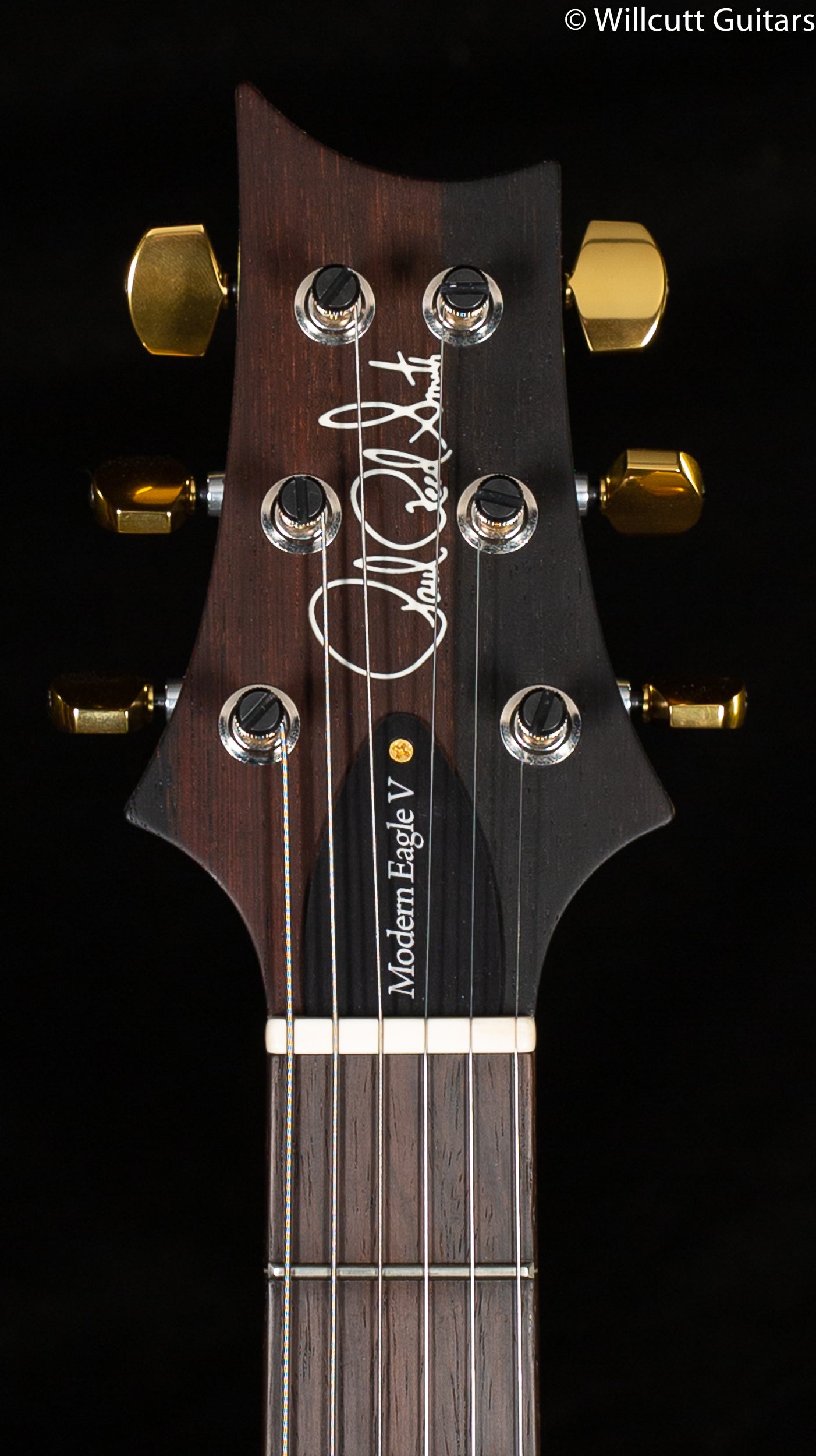 PRS Wood Library Modern Eagle V, Artist Quilt, Black Gold (345)