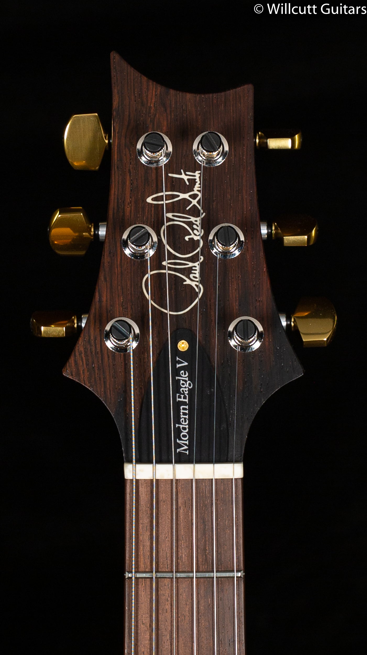 PRS Modern Eagle V Wood Library Edition Artist Quilt Faded Whale Blue