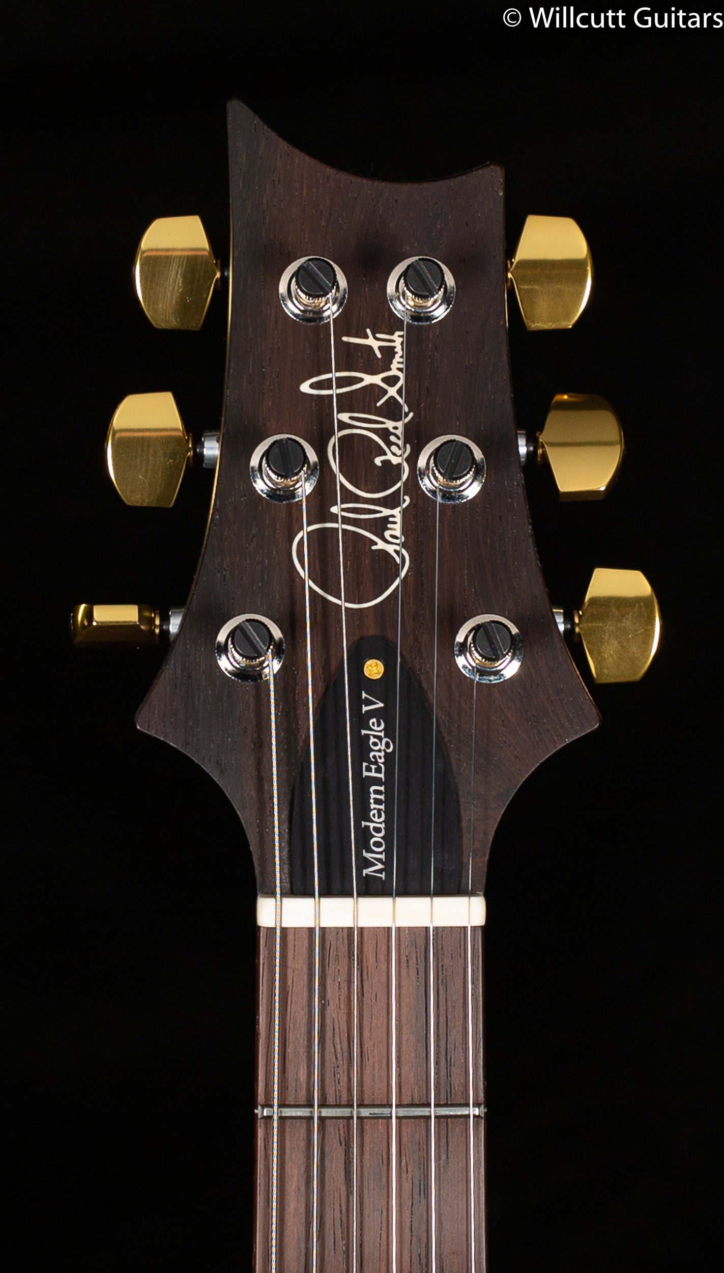 PRS Modern Eagle V Wood Library Edition Artist One-Piece Quilt Trampas Green