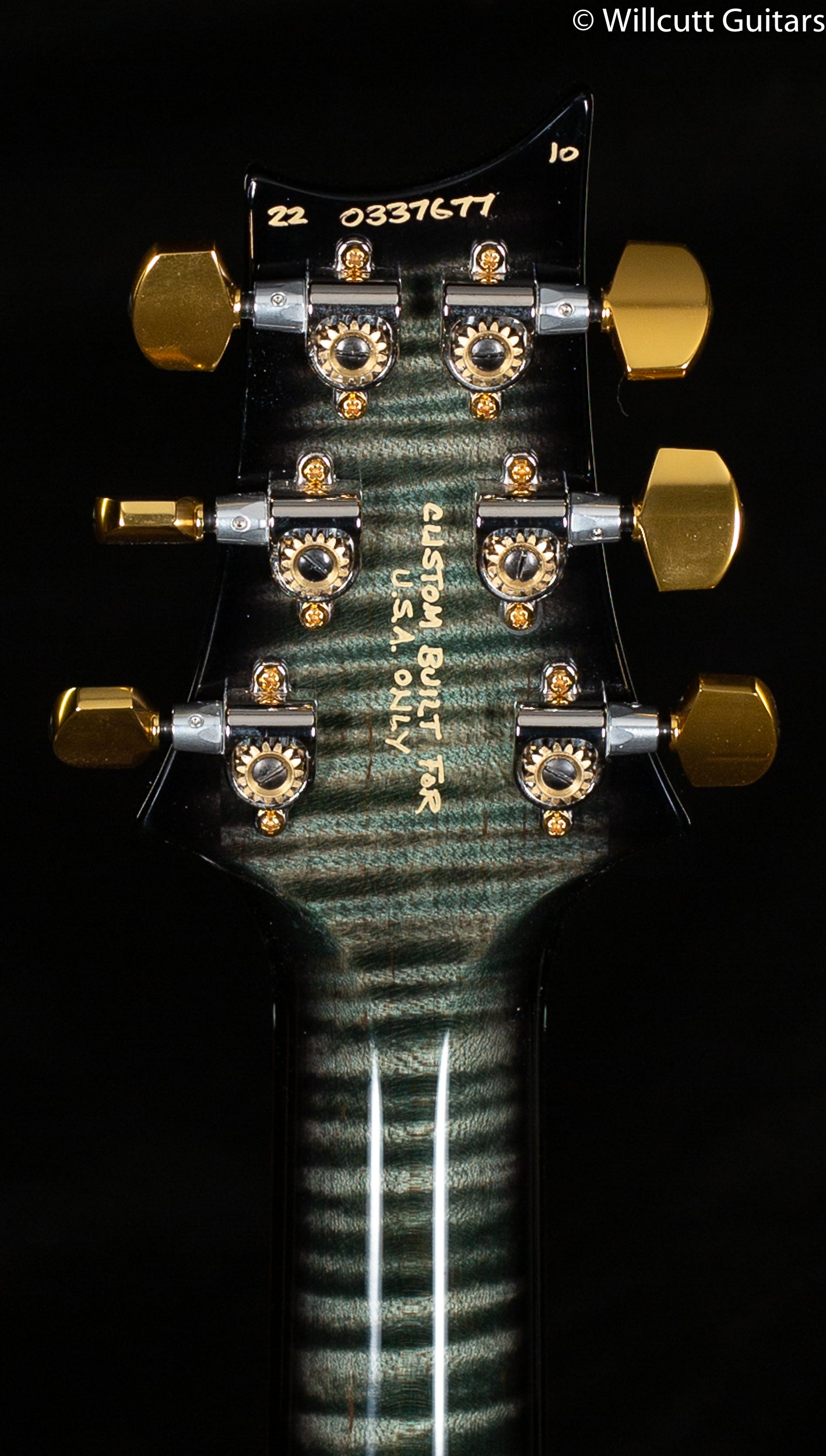 PRS Wood Library Modern Eagle V Trampas Green Smokeburst Stained Maple Neck