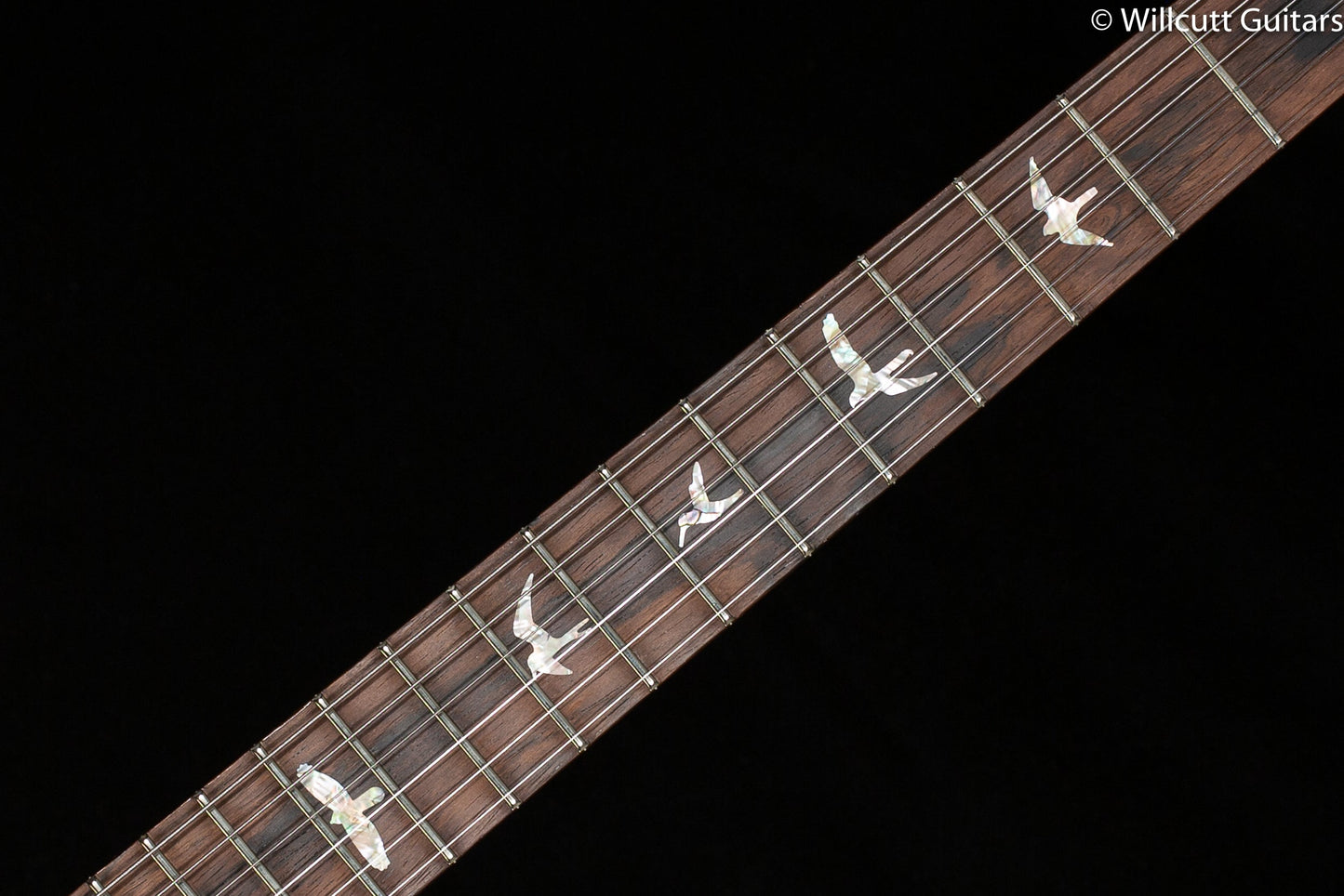 PRS Wood Library Modern Eagle V Black Gold Wraparound Burst Stained Flame Maple Neck