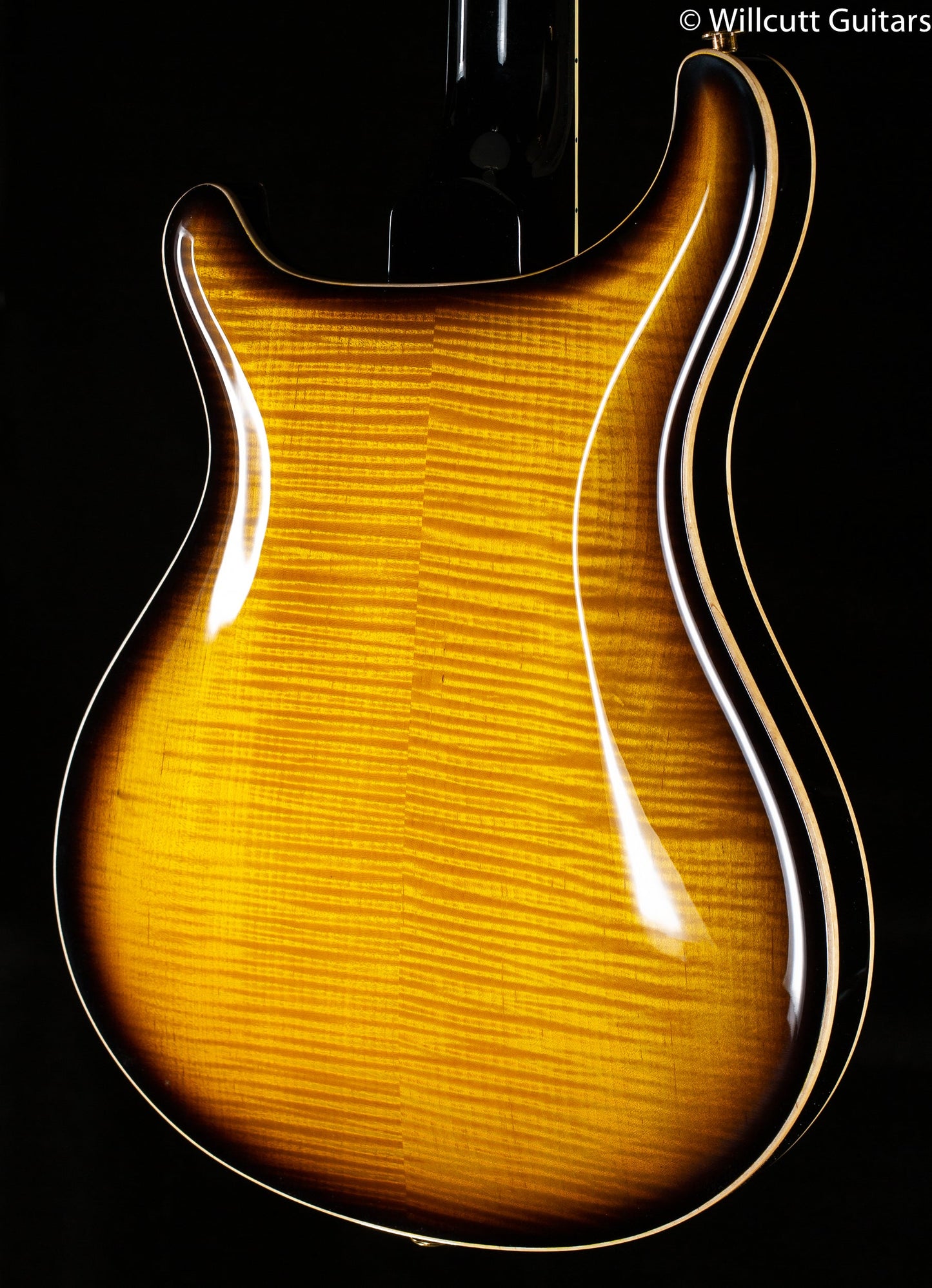 PRS McCarty 594 Hollowbody II Custom Color Black Sunburst Contour Burst 10 Top