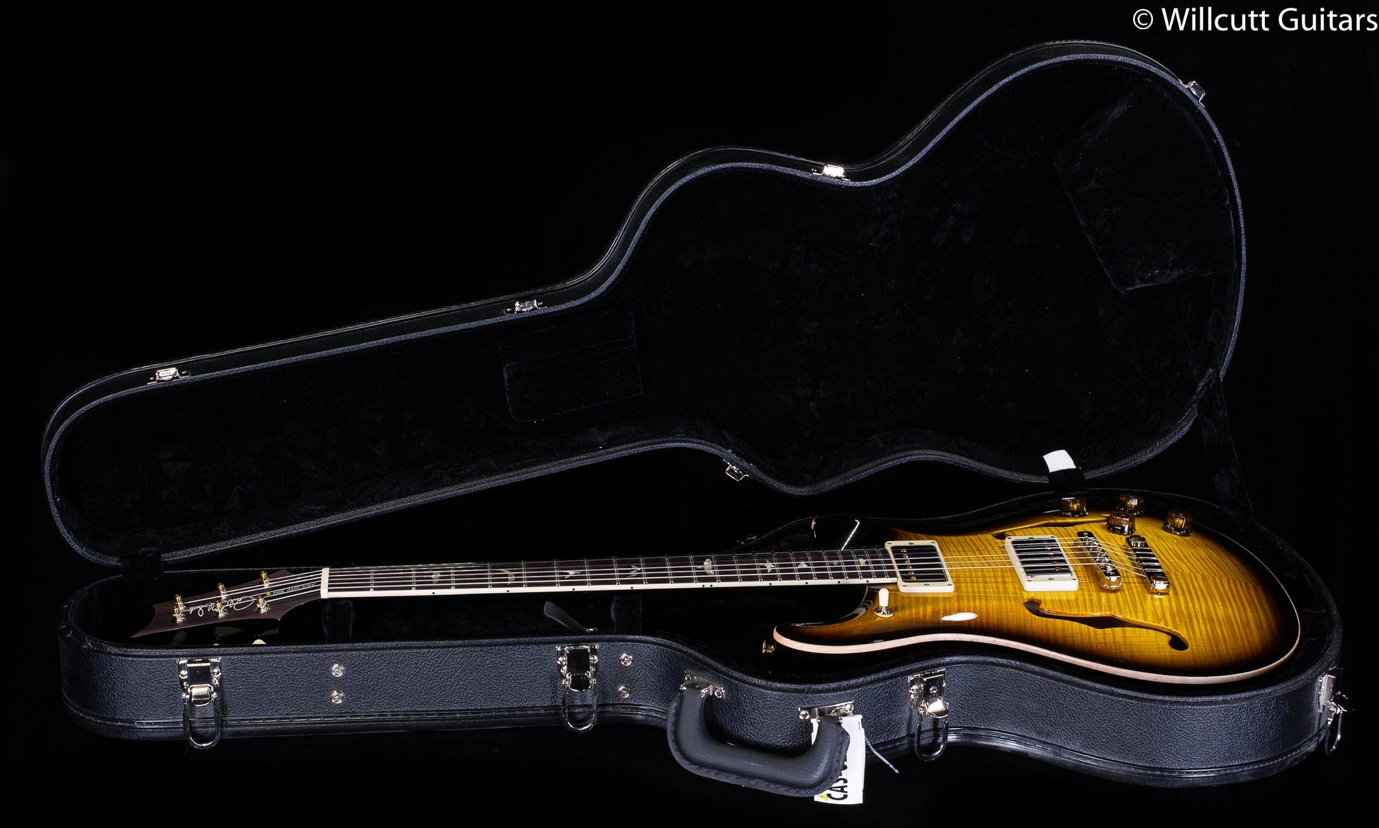 PRS McCarty 594 Hollowbody II Custom Color Black Sunburst Contour Burst 10 Top