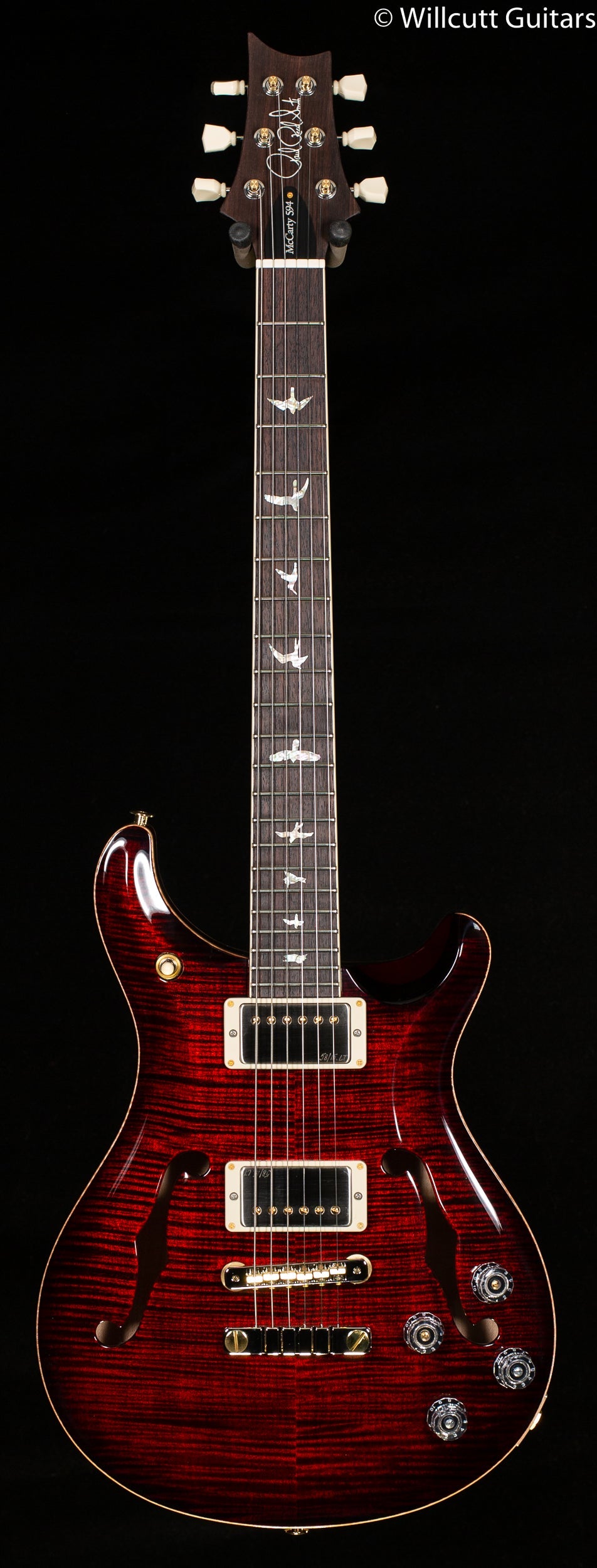 PRS McCarty 594 Hollowbody II 10 Top Fire Red Burst (518)