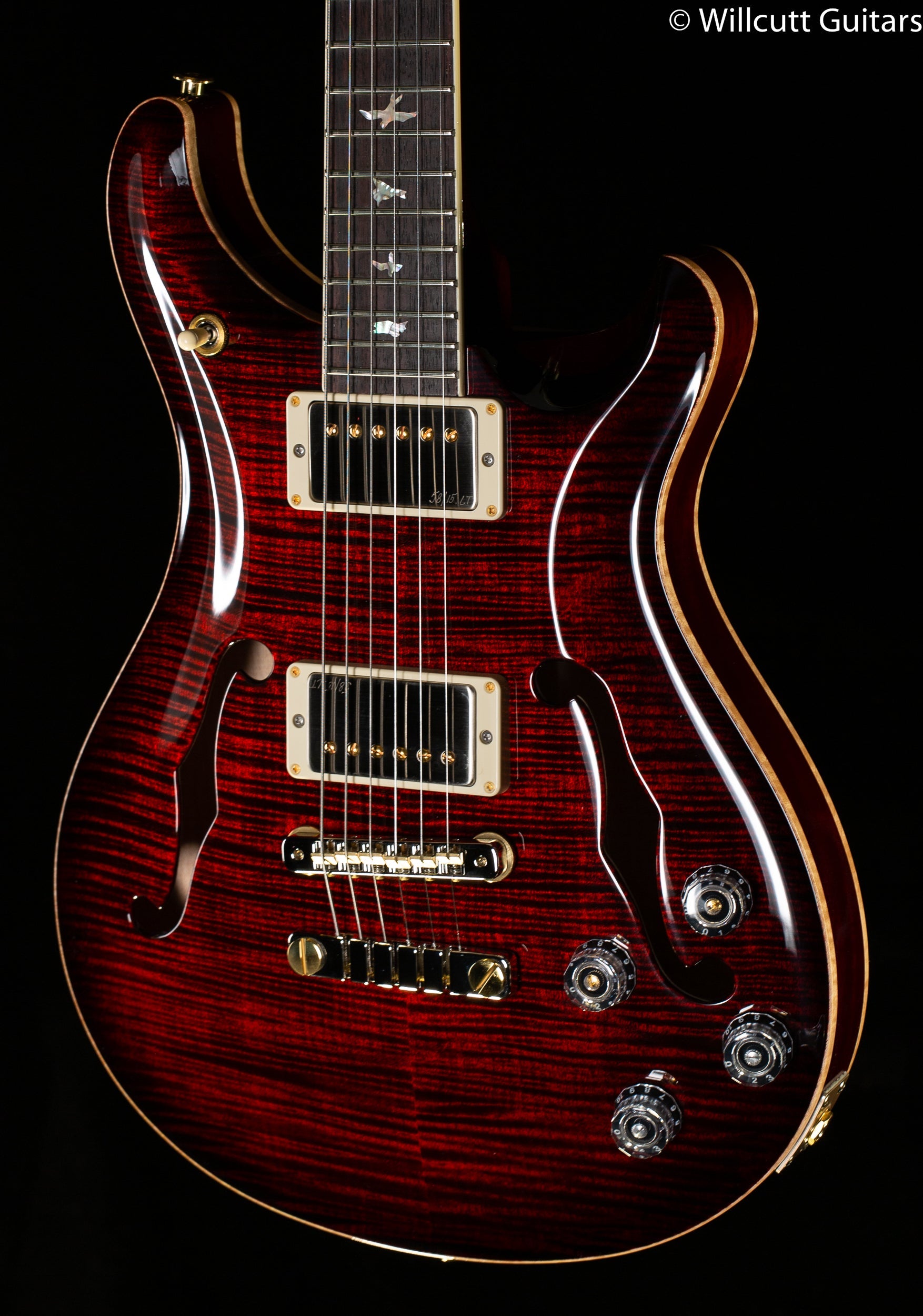 PRS McCarty 594 Hollowbody II 10 Top Fire Red Burst (518)