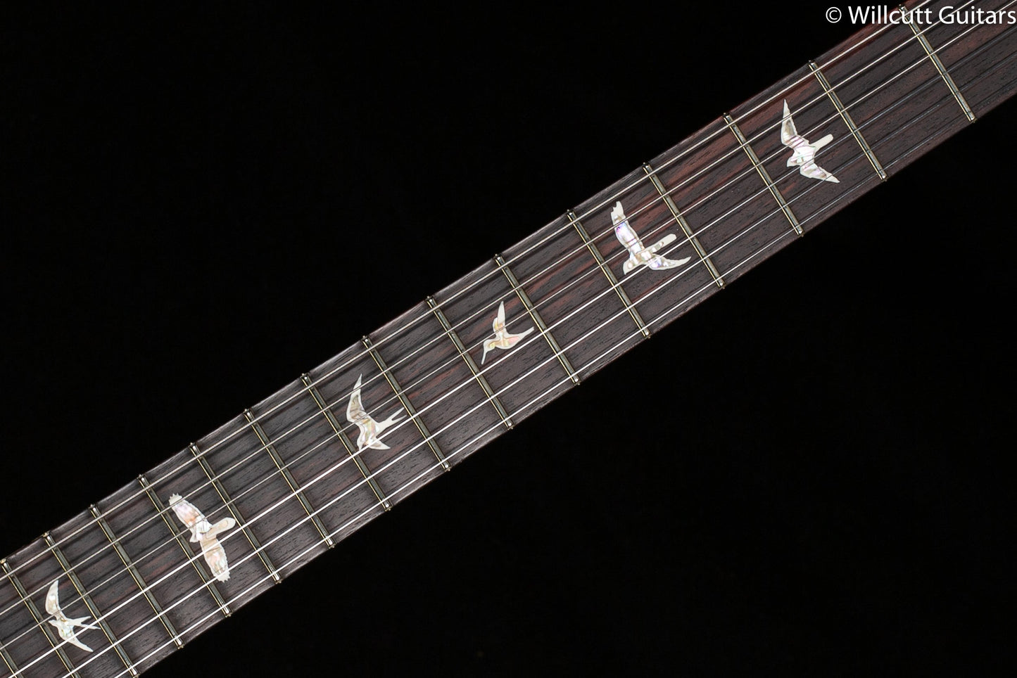 2022 PRS Custom 24 Custom Color Faded Blue Burst Raspberry Binding 10 Top (293)