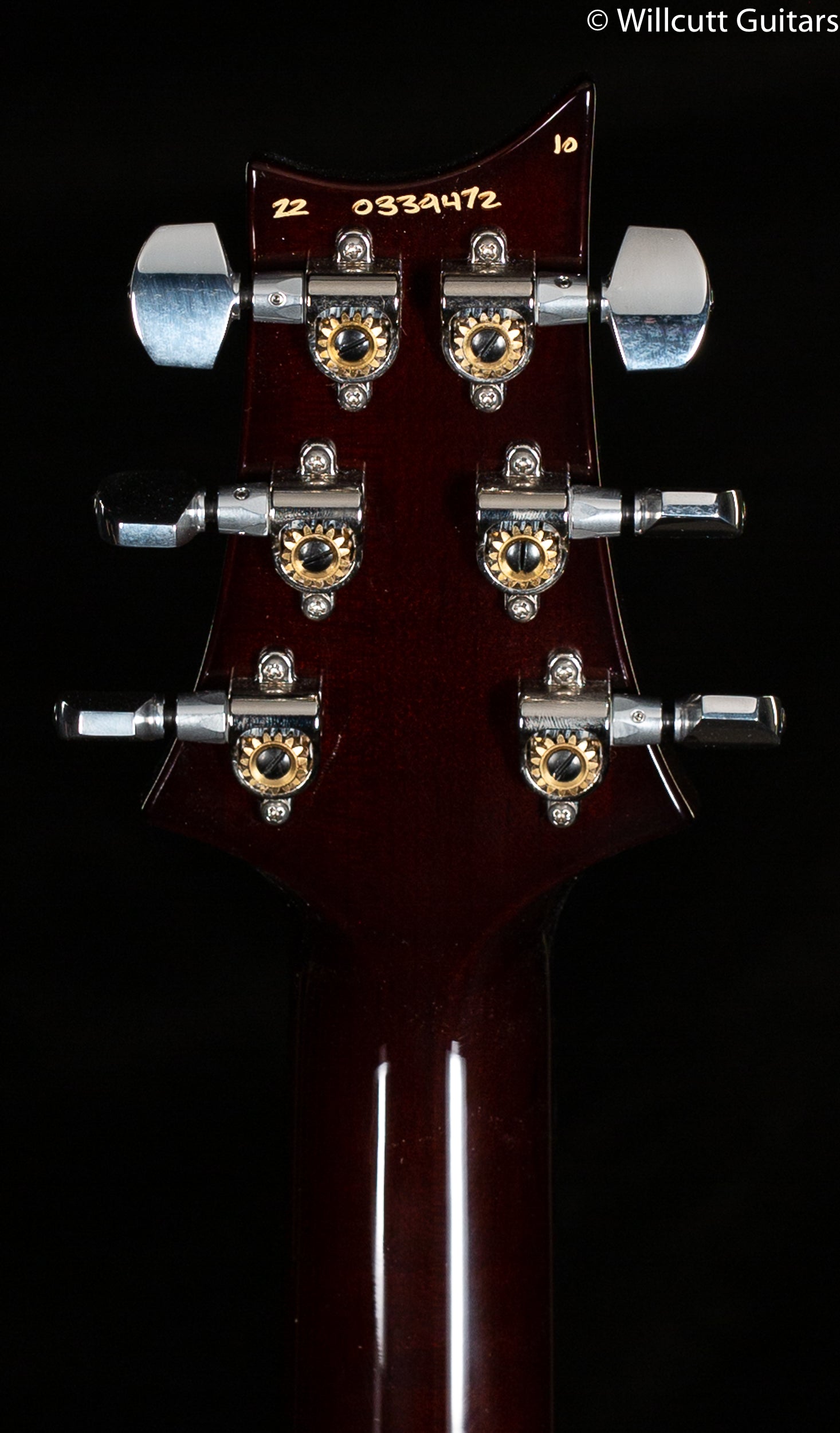 2022 PRS Custom 24 Floyd Black Gold Wrap 10 Top (427)