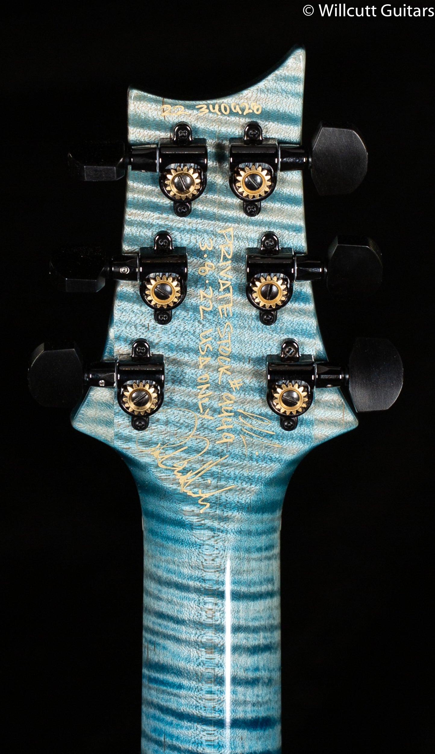 PRS Private Stock #9449 Modern Eagle V Whale Blue Glow