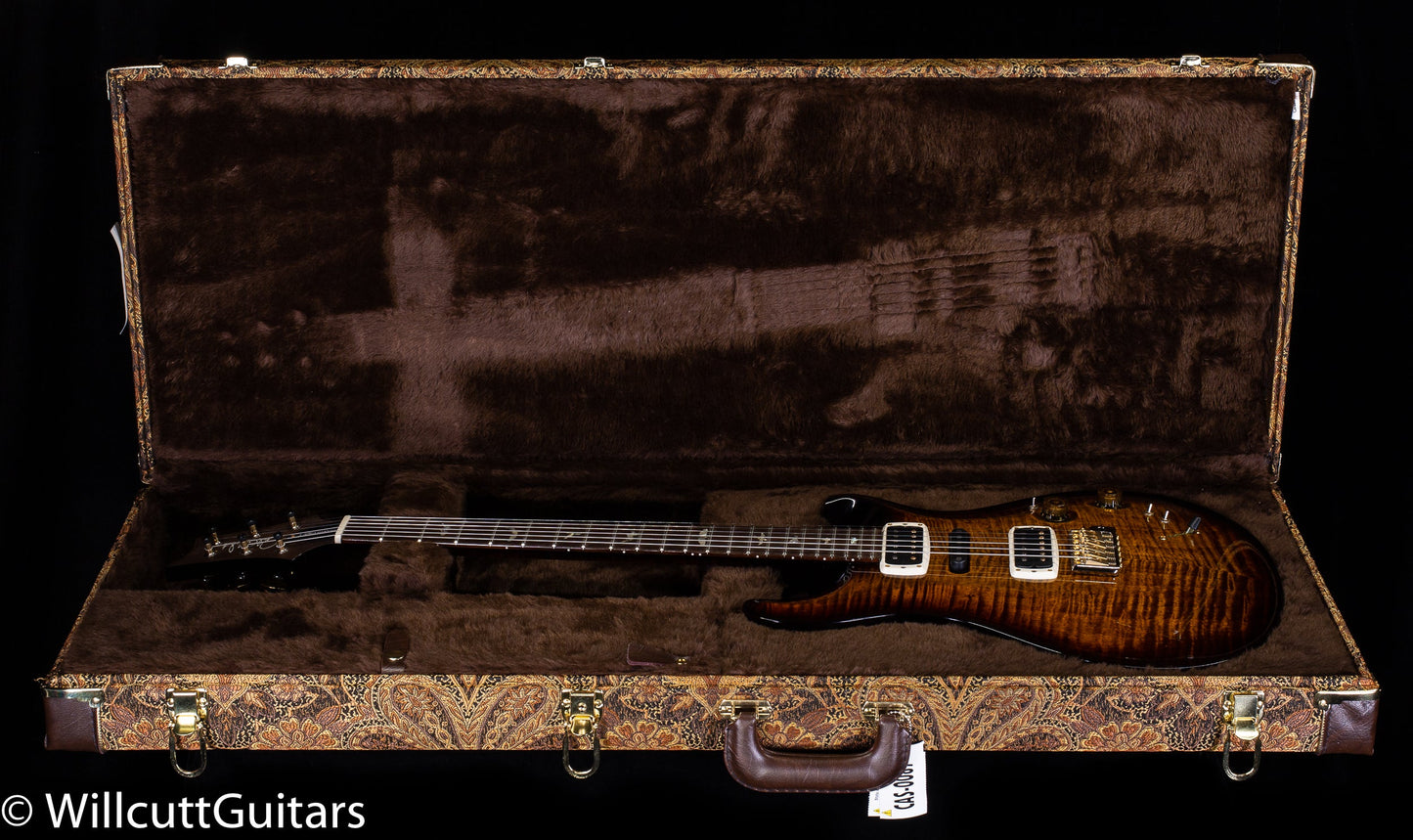 PRS Wood Library Modern Eagle V Black Gold Wraparound Burst Stained Flame Maple Neck (838)