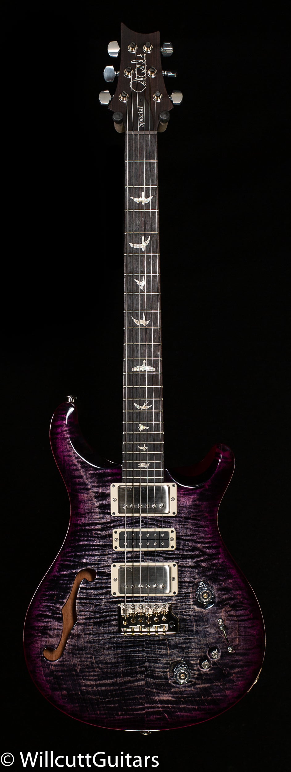 PRS Special Semi-Hollow Charcoal Purple Wrap Burst (526)