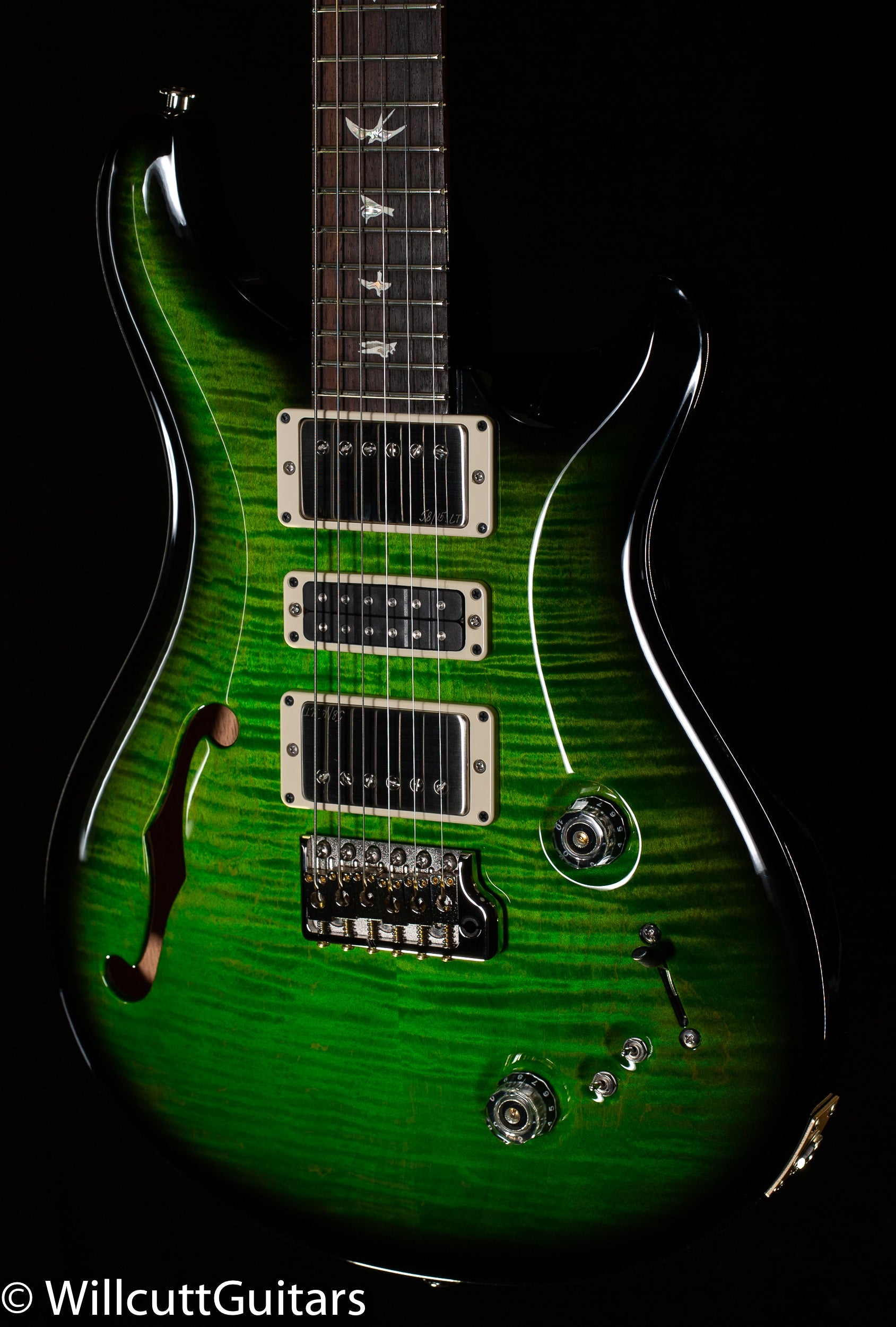 PRS Special Semi-Hollow Custom Color Ezira Verde Black Wrap Burst (622)