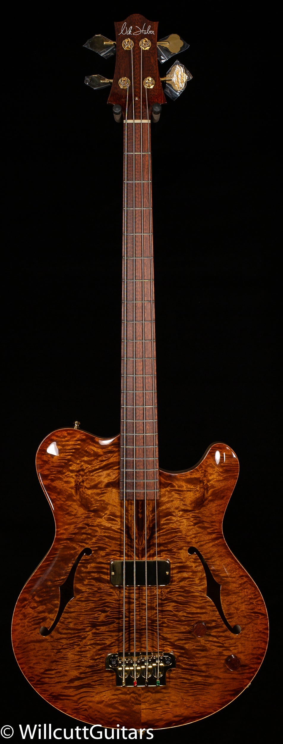 Nik Huber Rietbergen Bass Hierbas Yellow Bass Guitar (506)