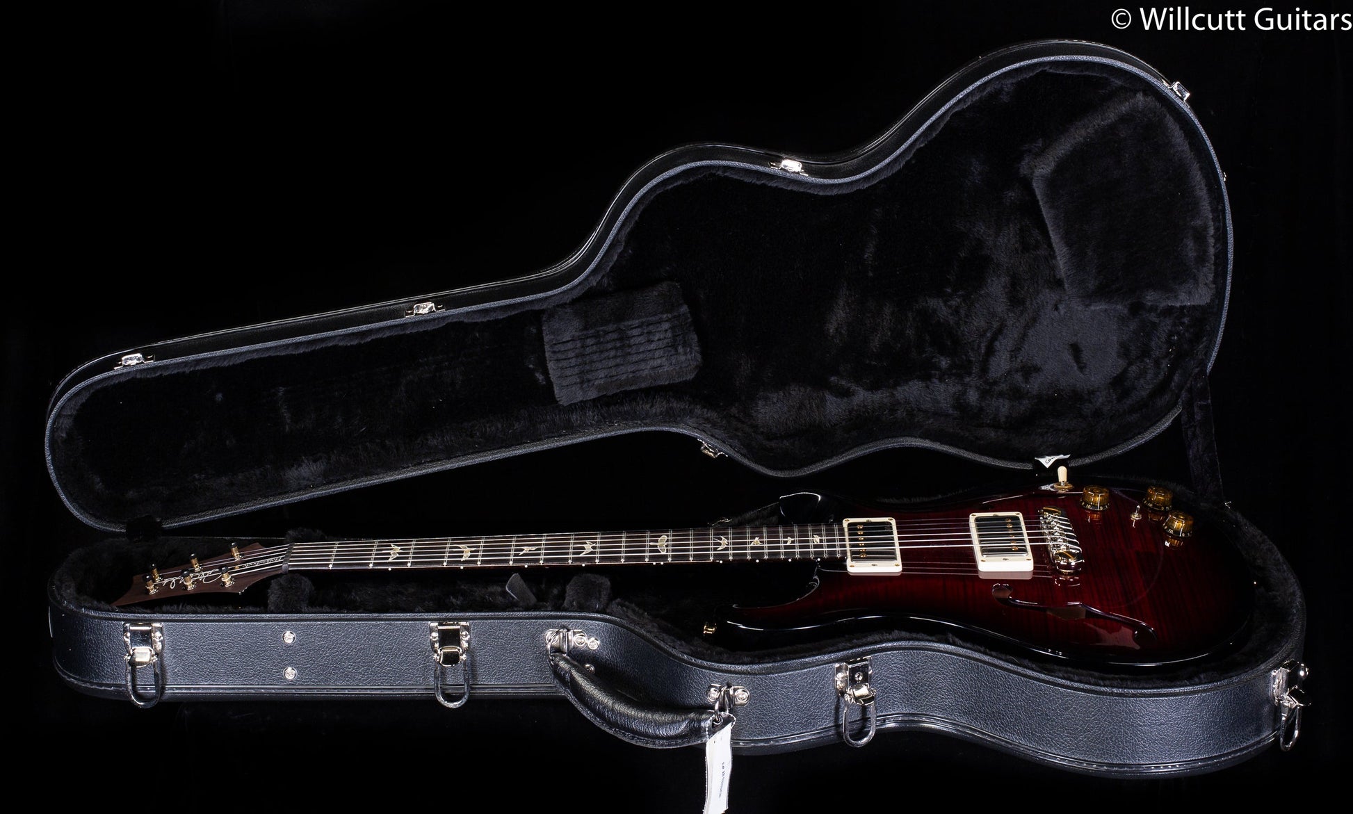 PRS Hollowbody II Piezo 10 Top Fire Red Burst Wrap (930)